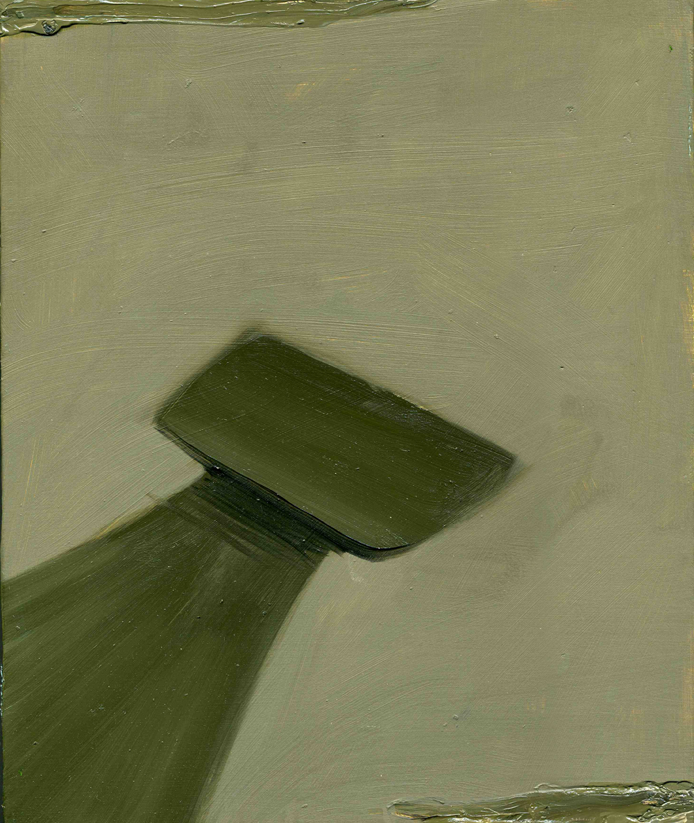 Ledge, 2009, Oil on cotton, 30 x 25 cm