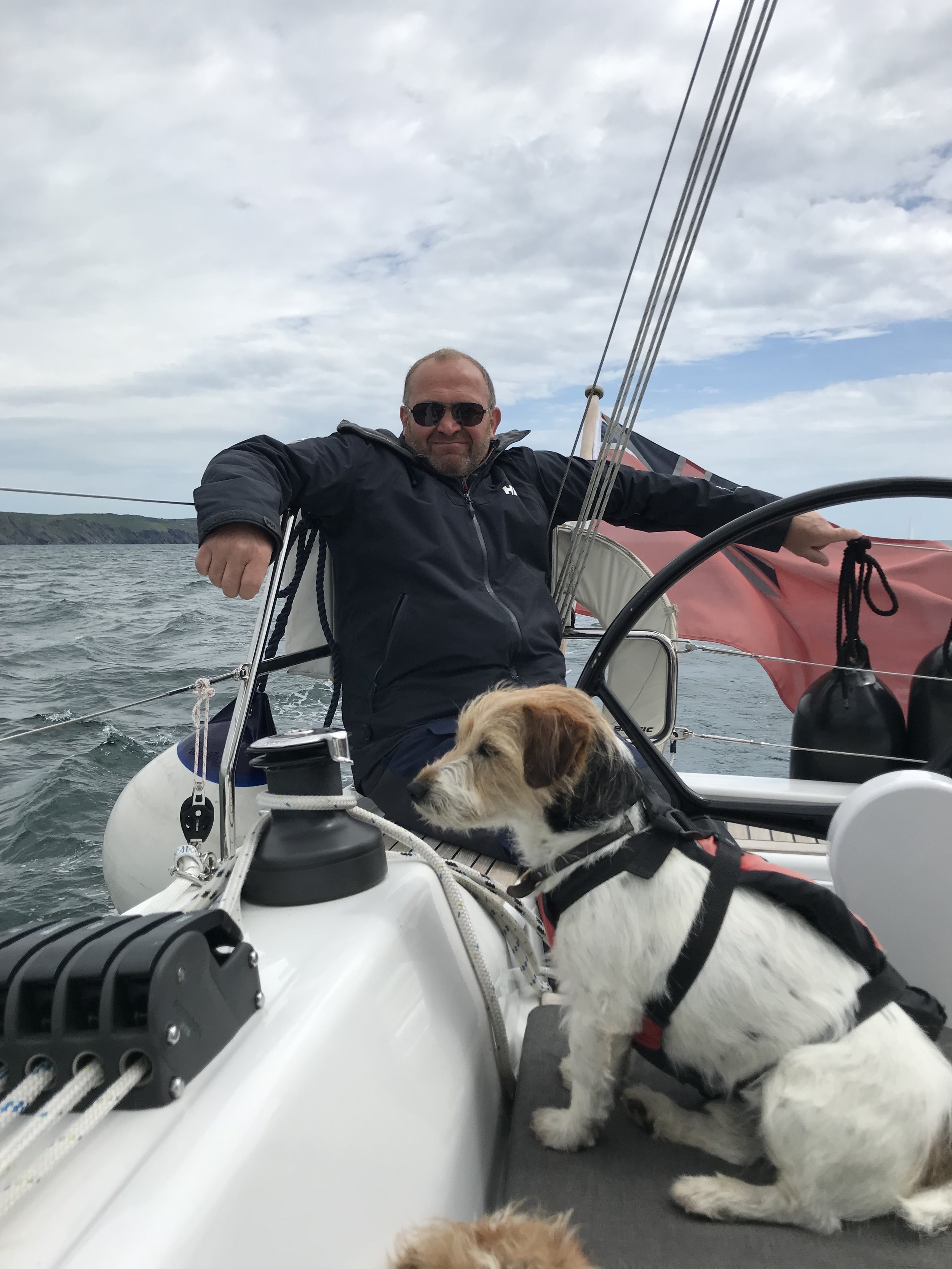Mr Blue Sky relaxing en route to Plymouth