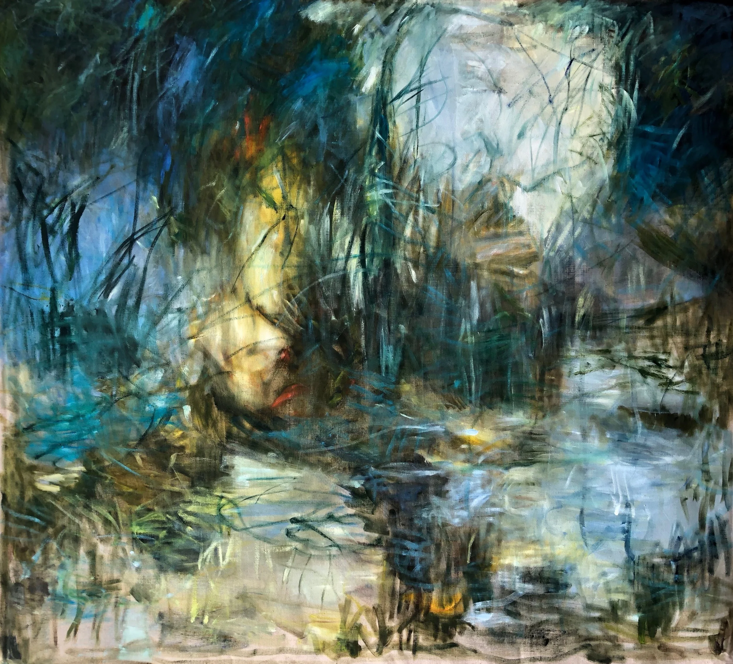 The Bonfire, oil on canvas, 170 x 190 cm, 2019