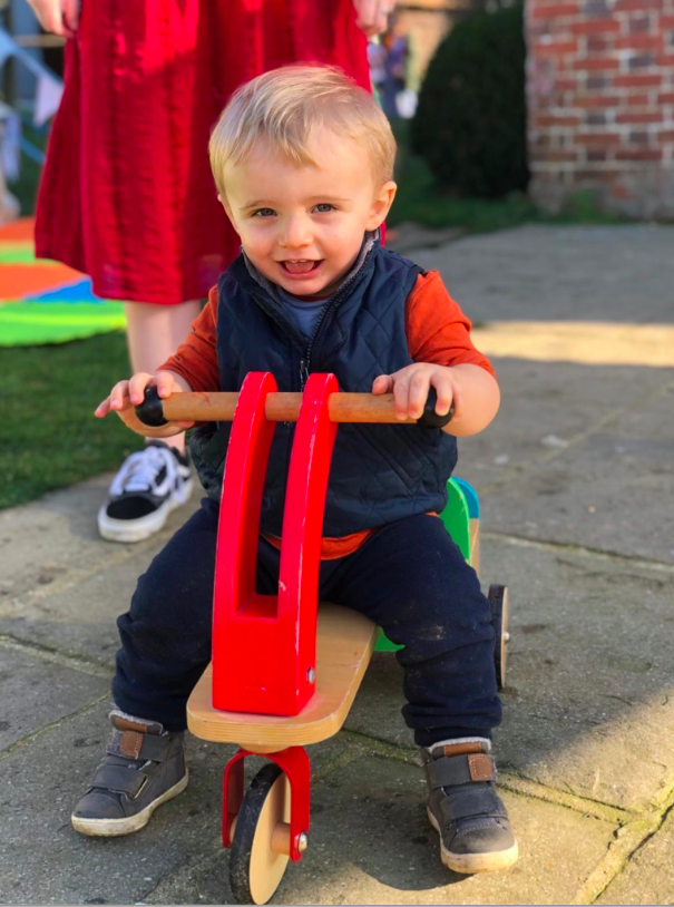 Leo enjoying the crèche