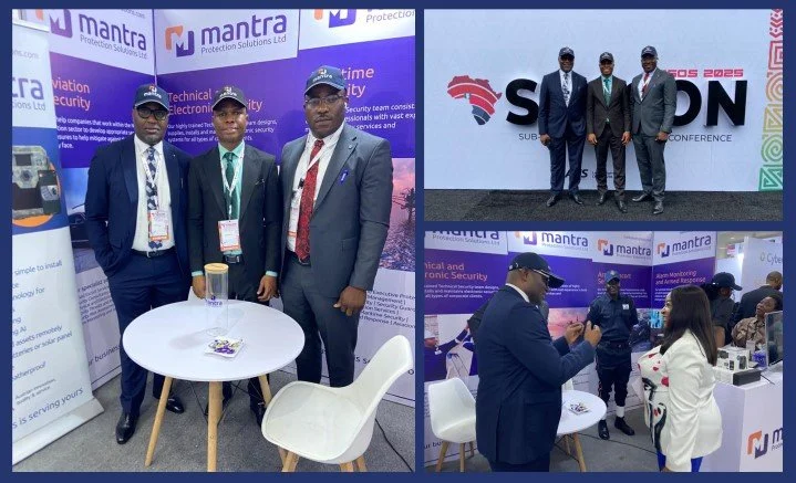 Mantra personnel and delegates at the Mantra stand during the SASCON event in Lagos, Nigeria.