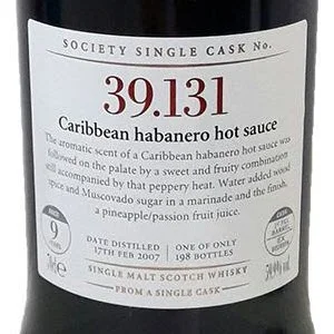 SMWS 39.131 Caribbean habanero hot sauce