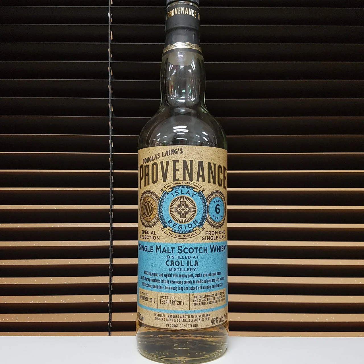 Caol Ila 2010 6 YO Provenance