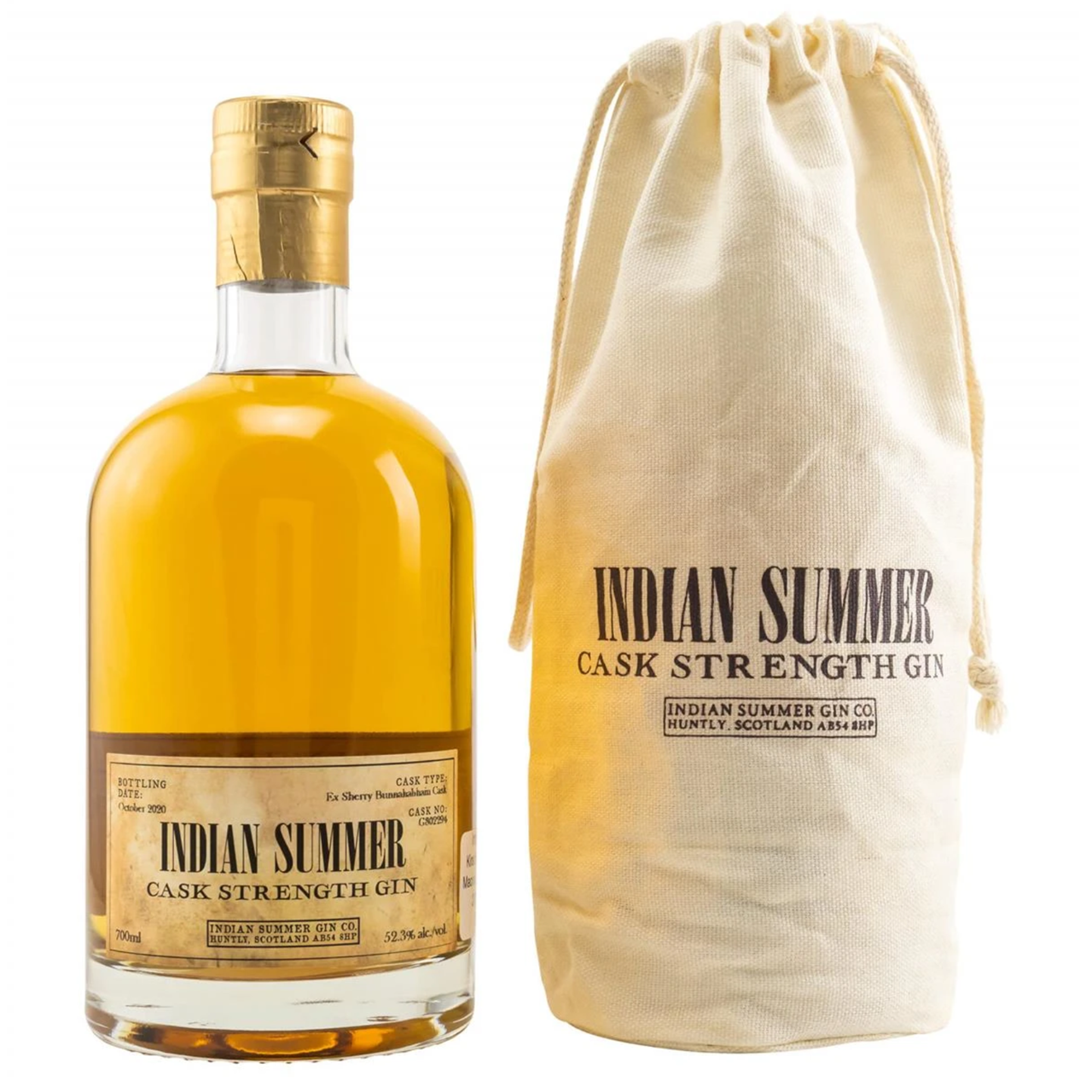 Indian Summer Cask Strength Gin Ex Sherry Bunnahabhain Peated Cask