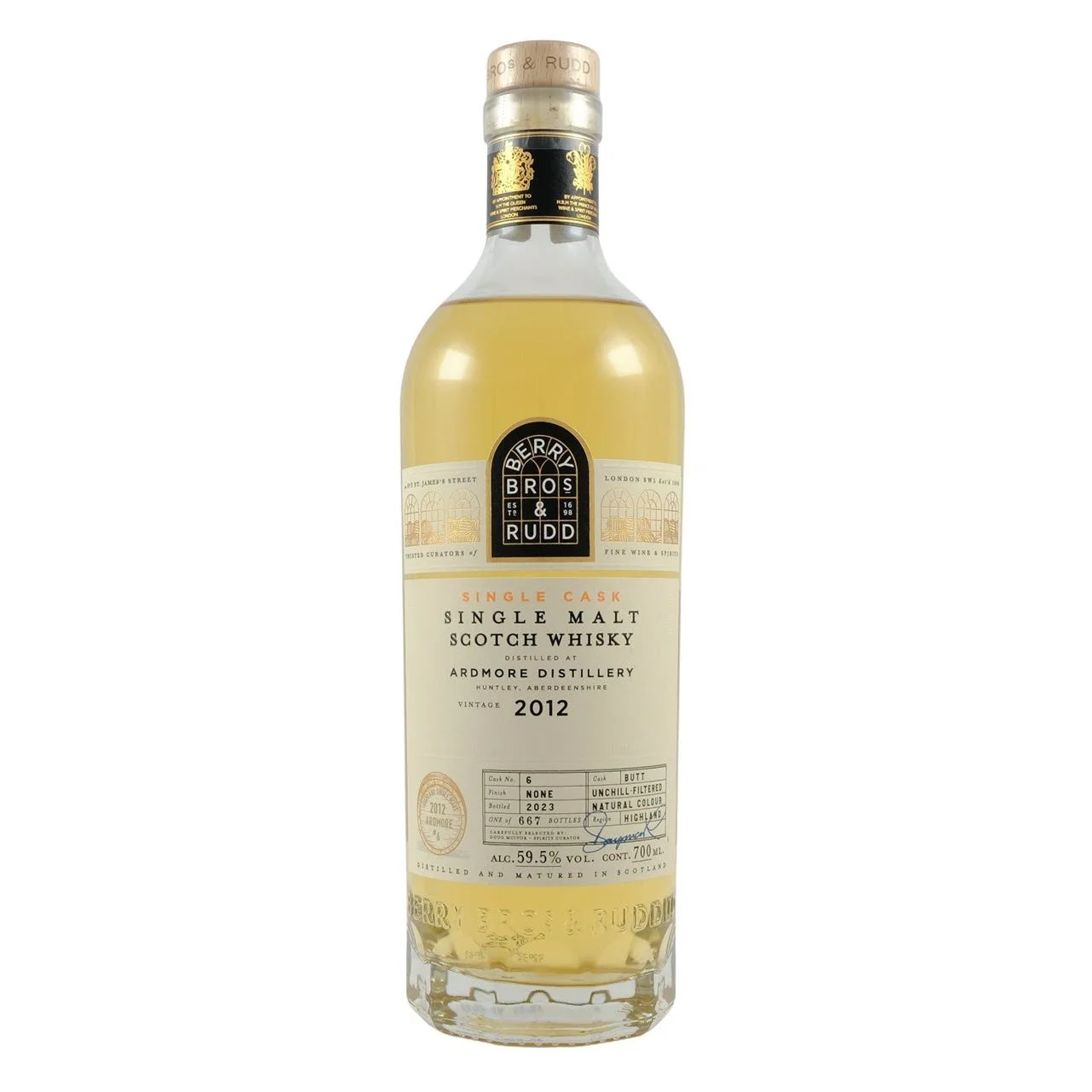 Ardmore 2012 Cask #6 (Berry Bros &amp; Rudd)