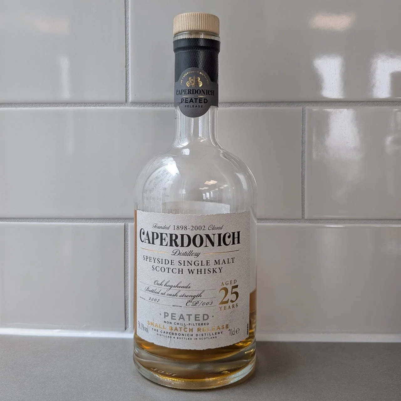 Caperdonich 25 YO Peated - Batch CP/003