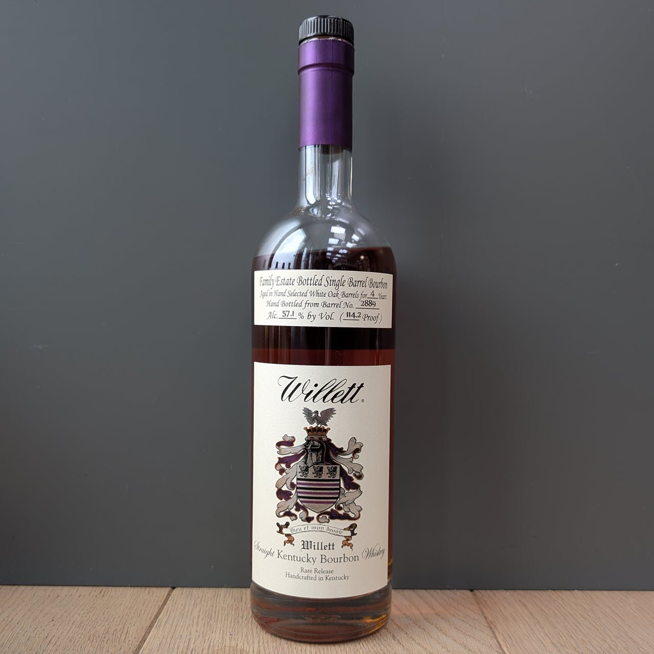 Willett Family Estate Bottled Single Barrel Bourbon - Barrel No. 2889