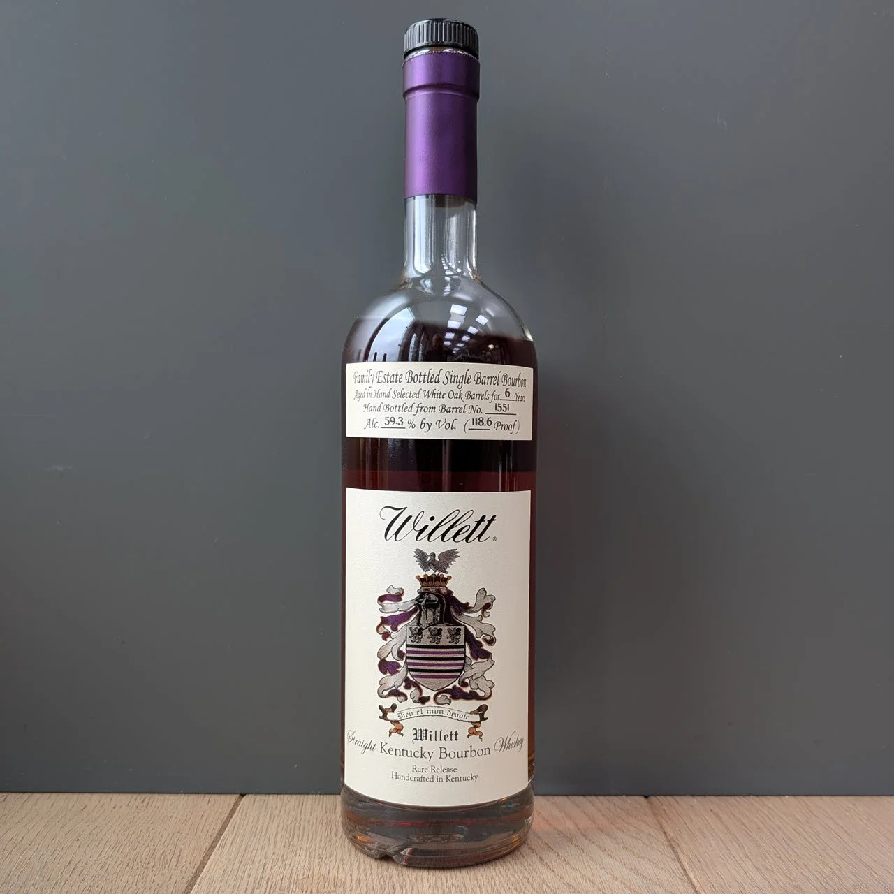 Willett Family Estate Bottled Single Barrel Bourbon - Barrel  No. 1551