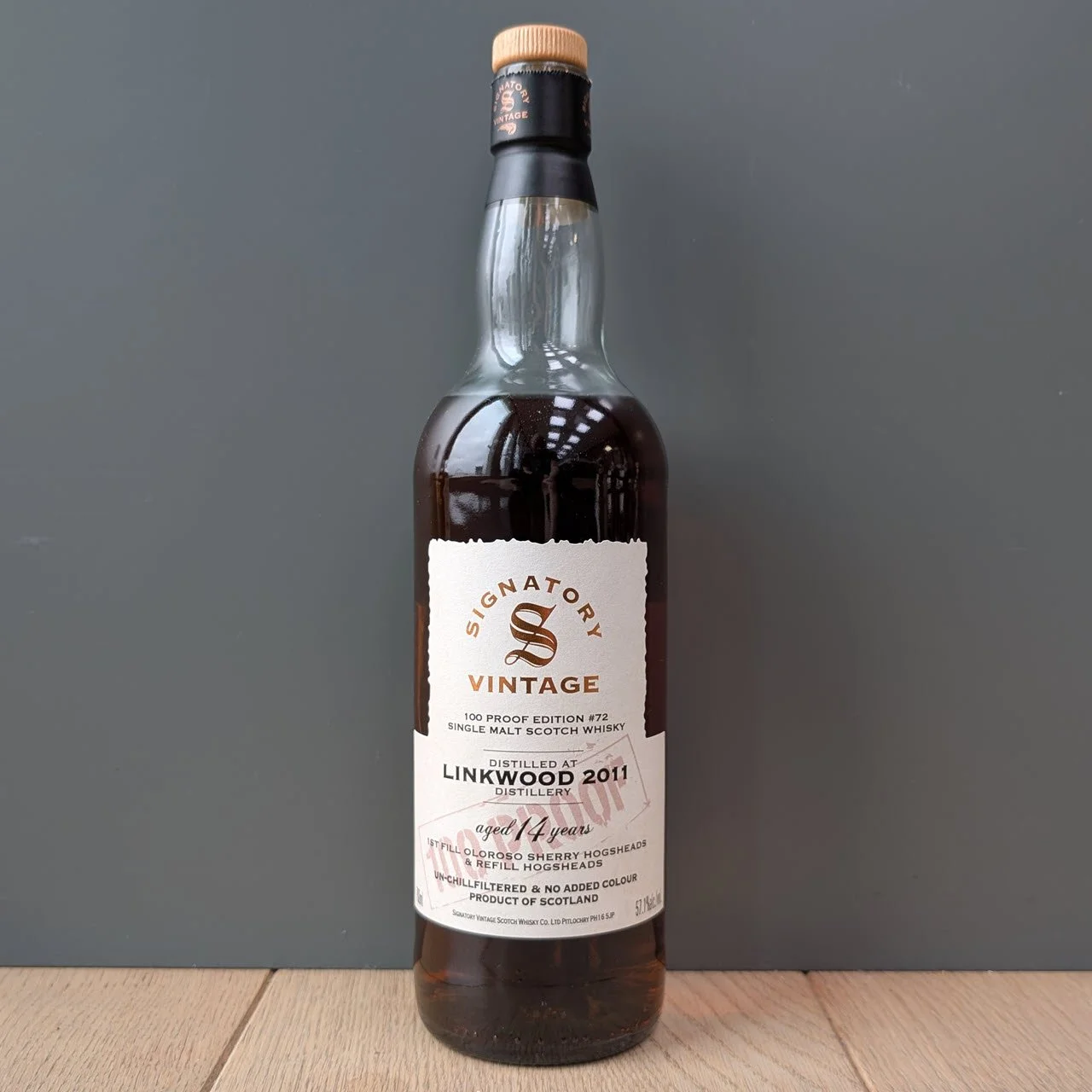 Linkwood 2011 14 YO 100 Proof Edition #72 (Signatory Vintage)