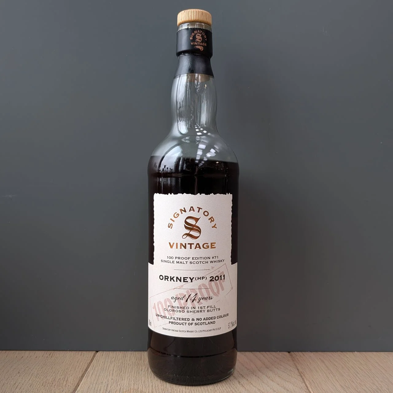 Orkney (HP) 2011 100 Proof Edition #71 (Signatory Vintage)