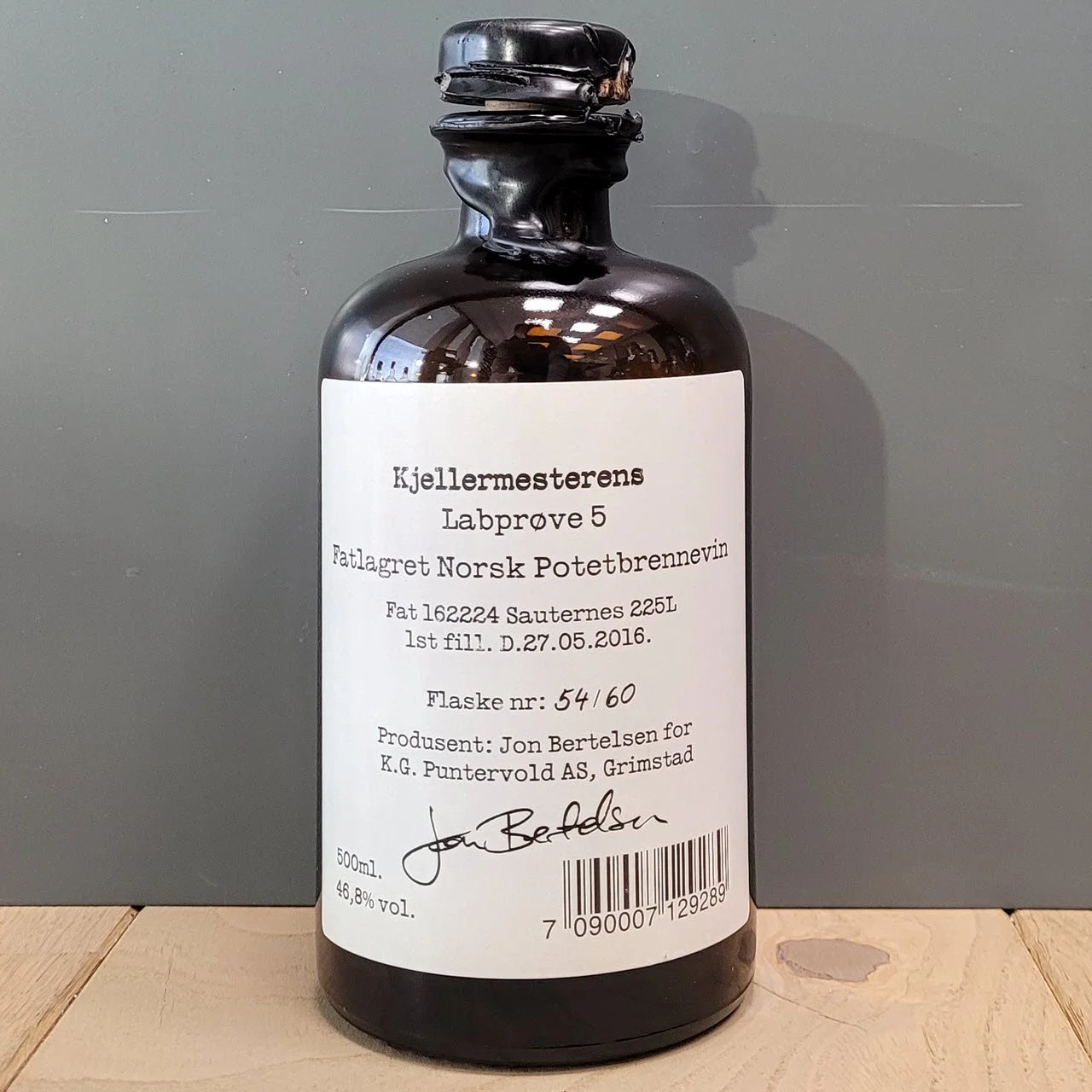 Kjellermesterens Labprøve 5 – Fatlagret Norsk Potetbrennevin