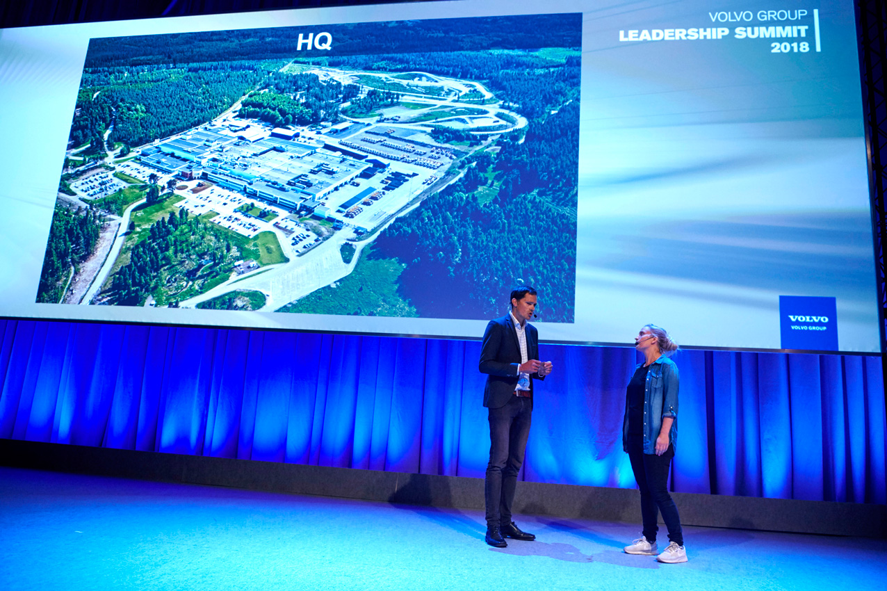 Roleplaying at Volvo Leadership Summit