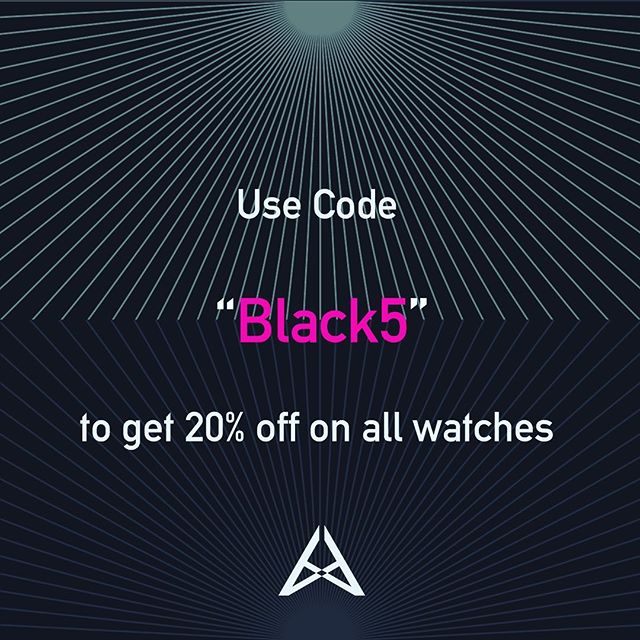 From 28/12 to 06/12, Use the code to get20%off on all our watches!!!