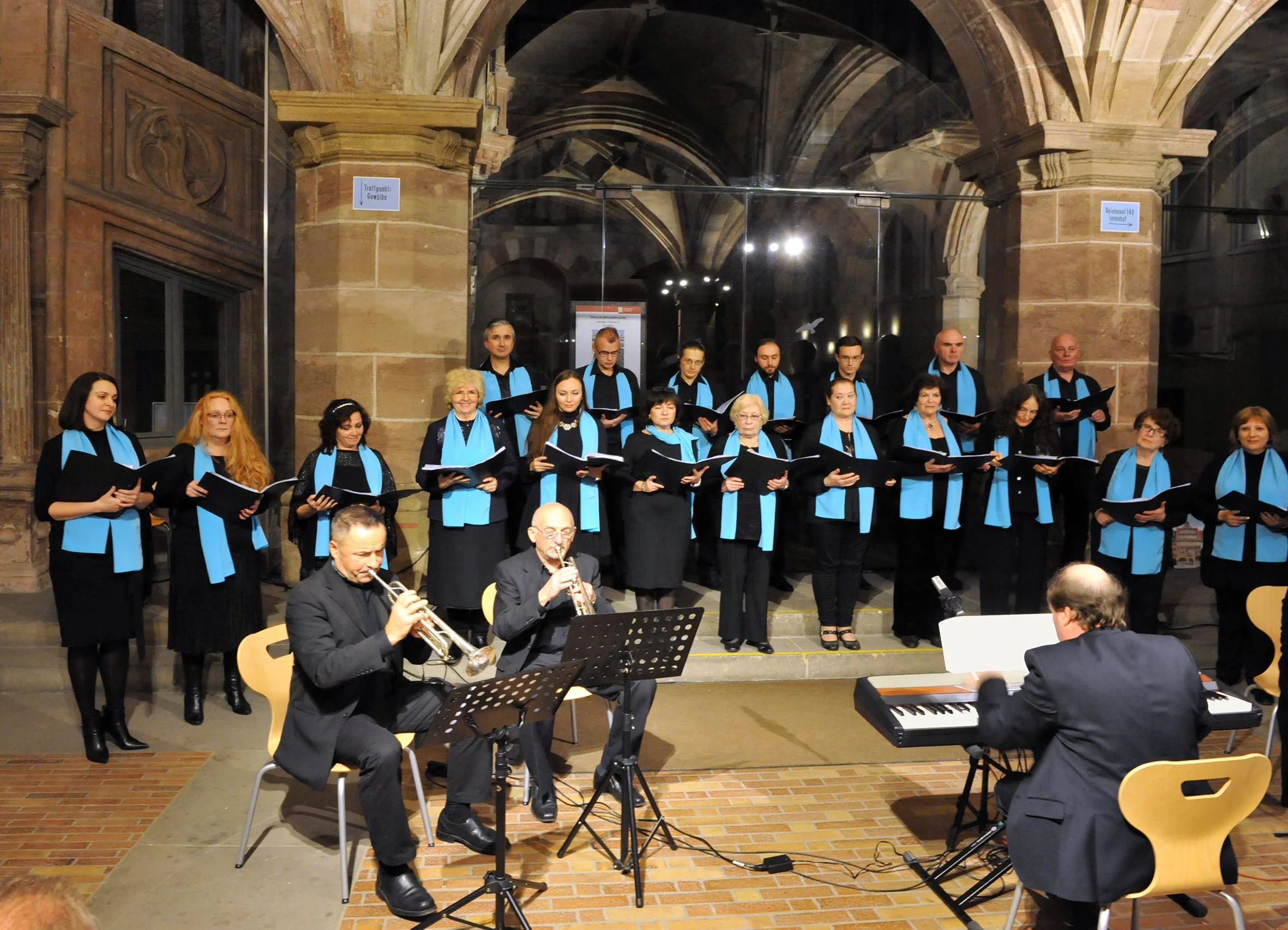 Bereits im Herbst 2017 begeisterte der Chor im ausverkauften Pellerhaus das Publikum. Foto: Archiv Altstadtfreunde, Fotograf Alexander Bruch