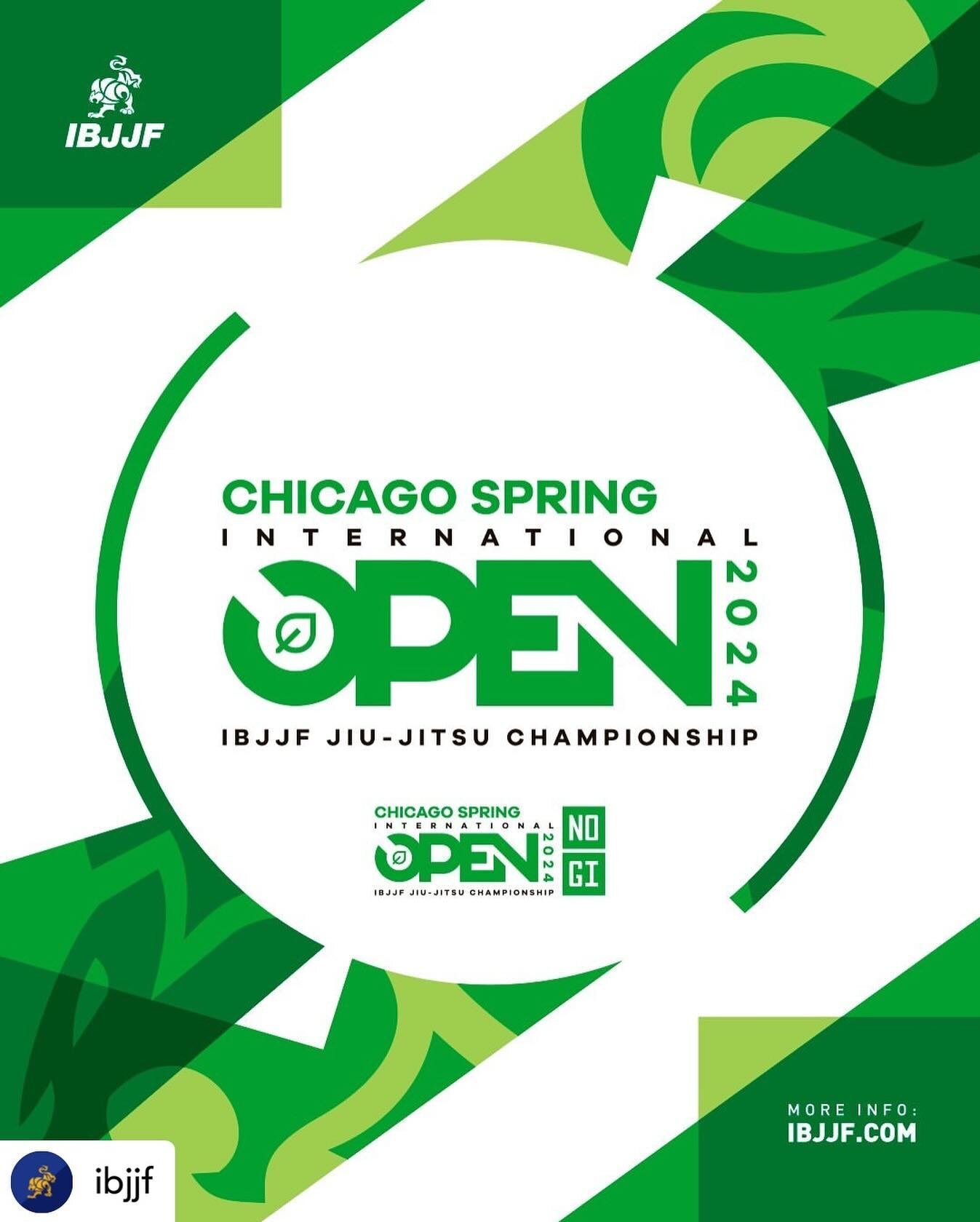 Posted @withregram &bull; @ibjjf Registration is now available for the Chicago Spring Open Gi &amp; No-Gi 2024.⁠
Dates: April 27th &amp; 28th⁠
Location: Chicago State University - Emil &amp; Patricia A. Jones Convocation Center⁠
Visit ibjjf.com to si