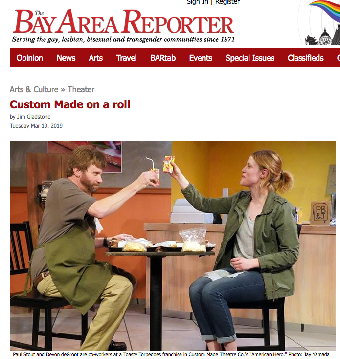 "Custom Made on a Roll" (Bay Area Reporter)