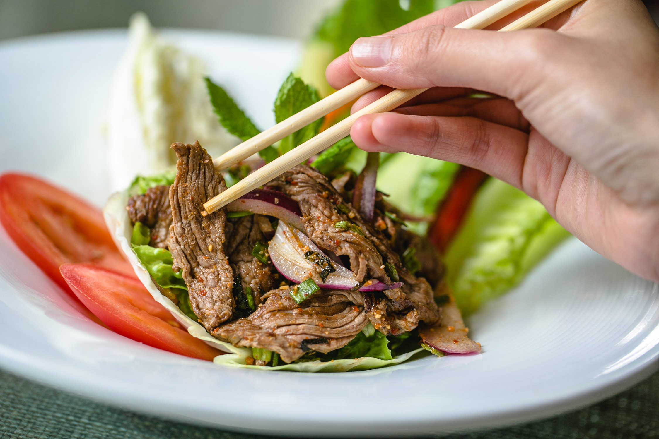 Nan-Thai-Fine-Dining-Sald-with-Chopsticks-Erik-Meadows