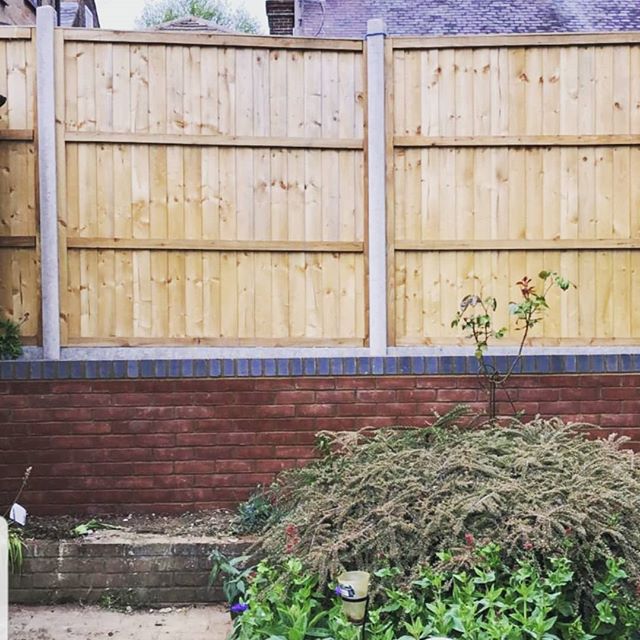 Garden wall #brickwork #landscaping #fence #builders #sjohnsonandsonsbuilders