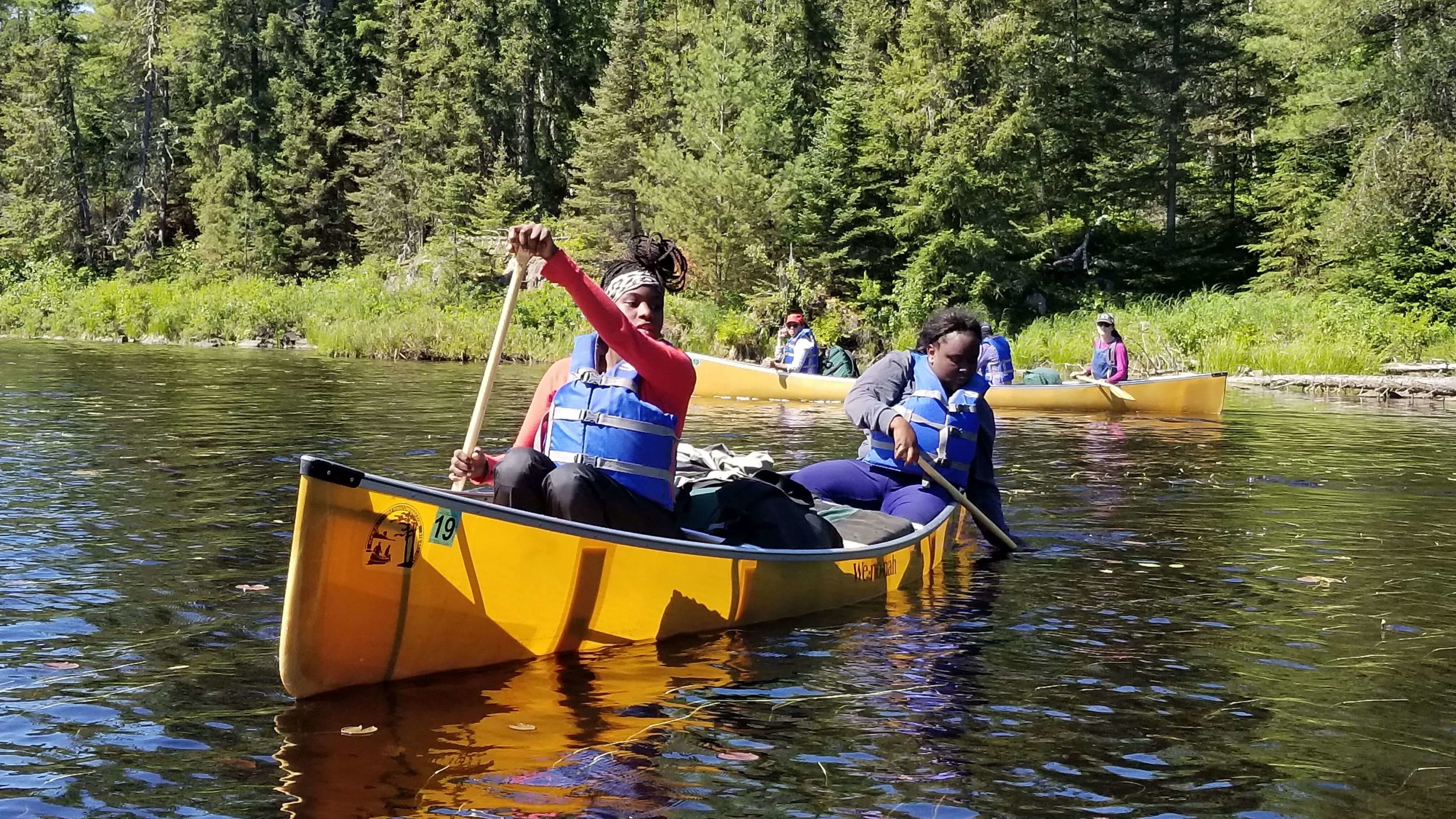 Youth canoe trip