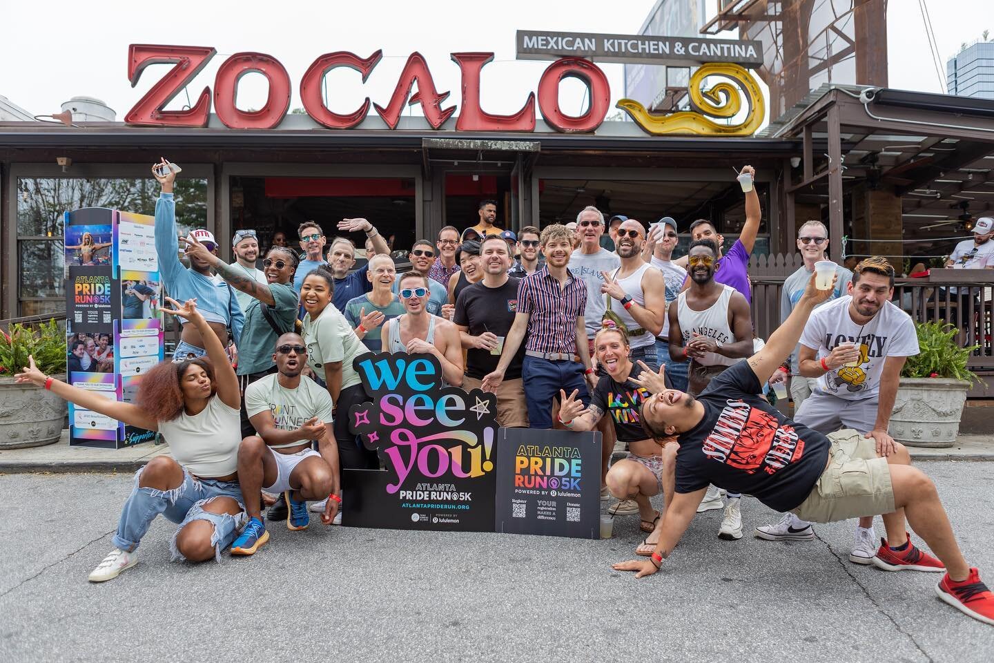 More pics from our @zocaloatl Margarita Bust this past weekend where we raised MORE THAN $1,000 for Atlanta Pride Run Powered by @lululemon. 

Sign up now at the link in Bio!