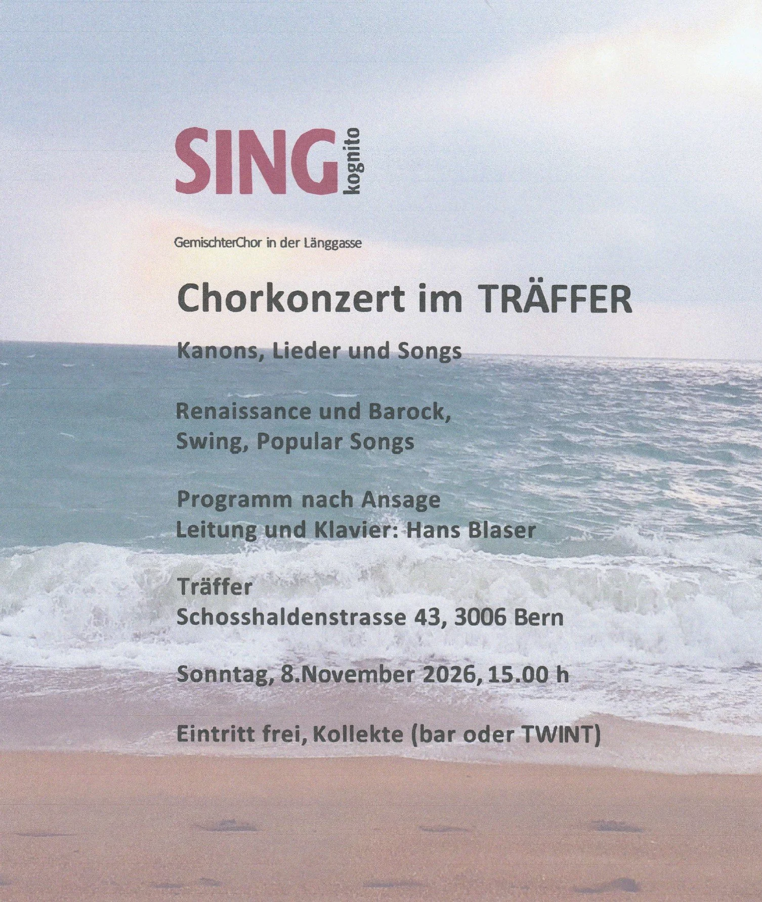 CHORKONZERT im Träffer