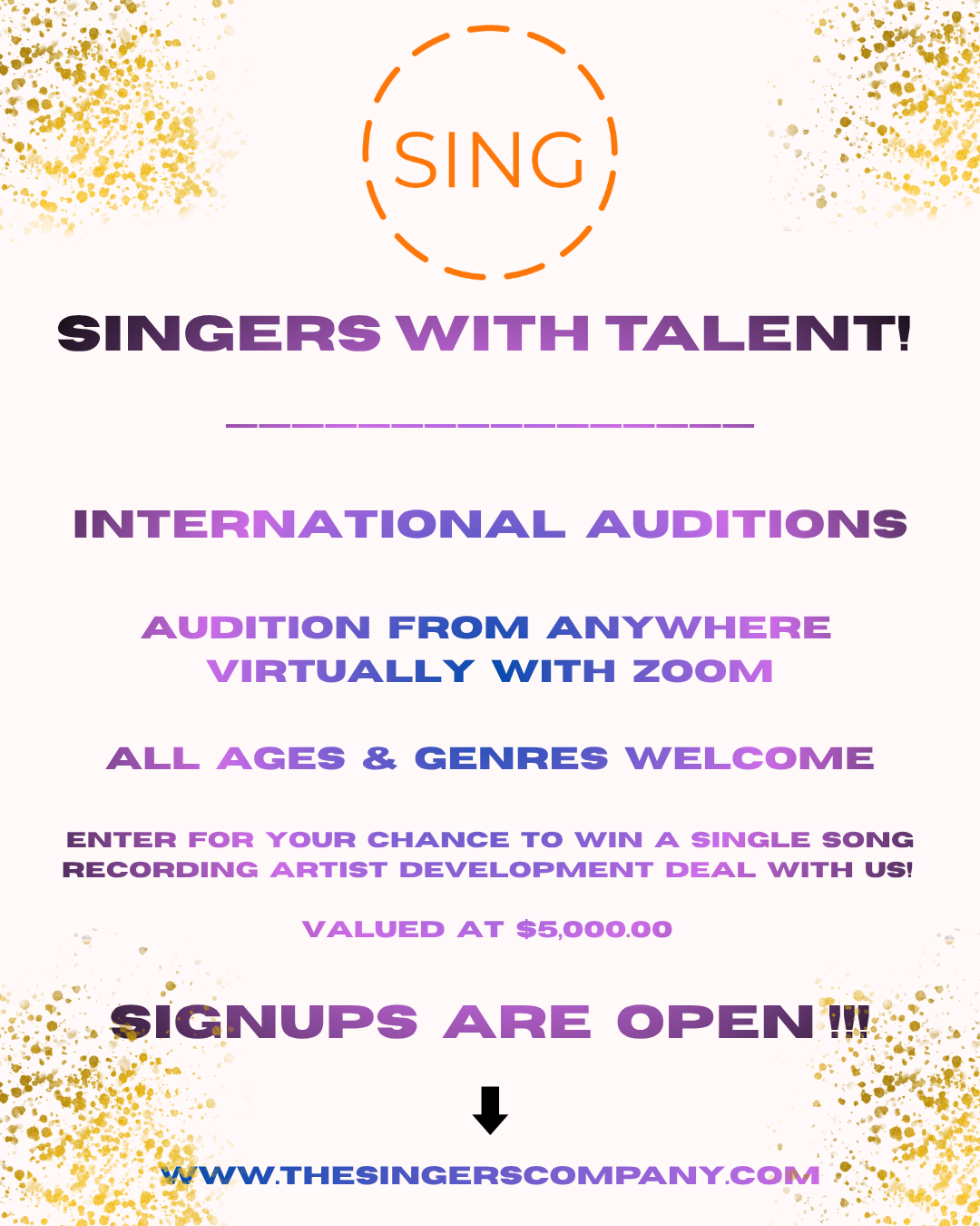 International Singing Competition | Singers With Talent!