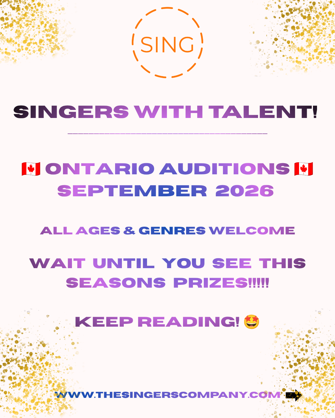 10 Ontario Singers Will Win 3 Months of FREE Studio Time at The Singer’s Company