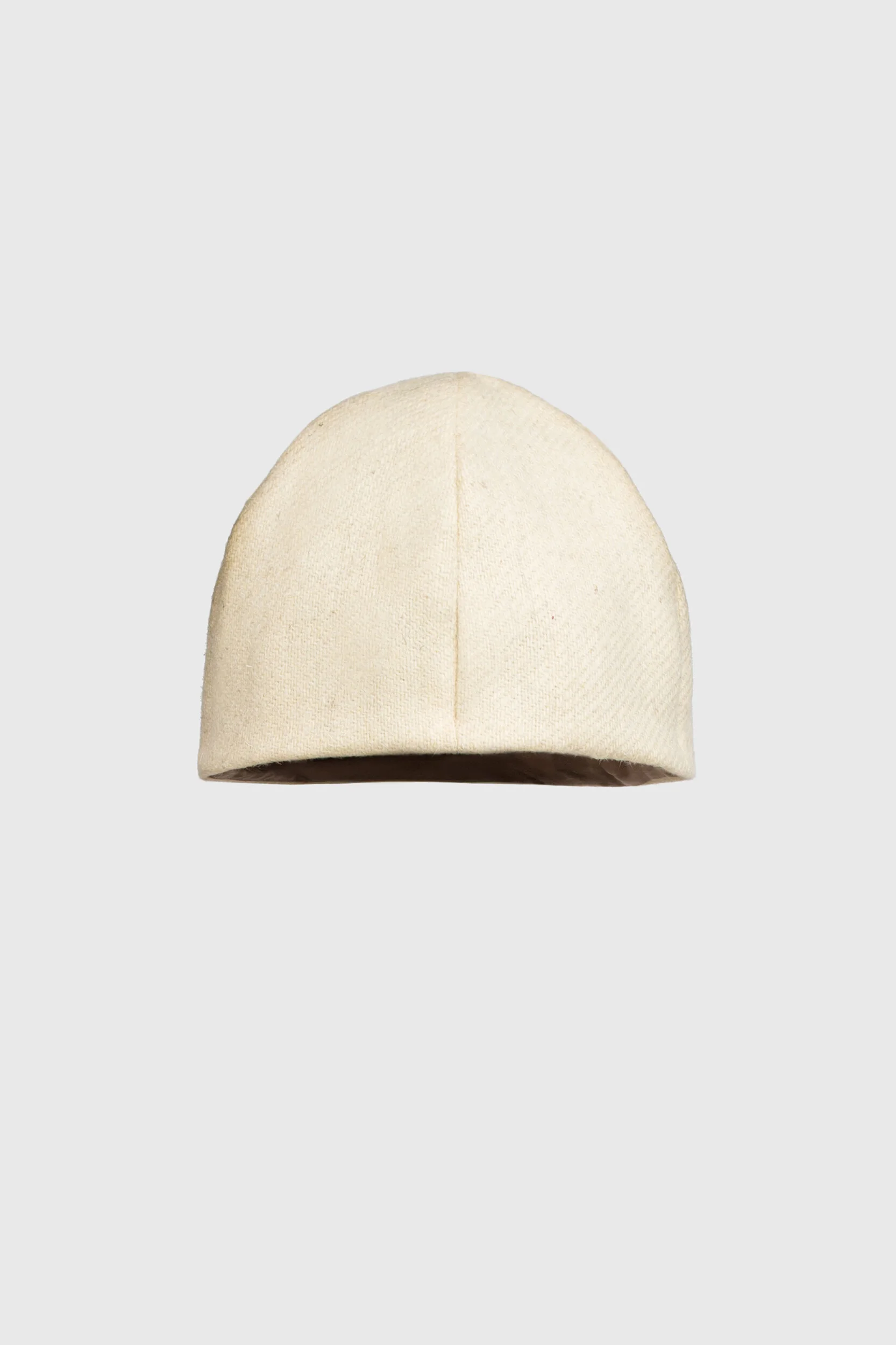 Butter White Wool Beanie - Ruxandra