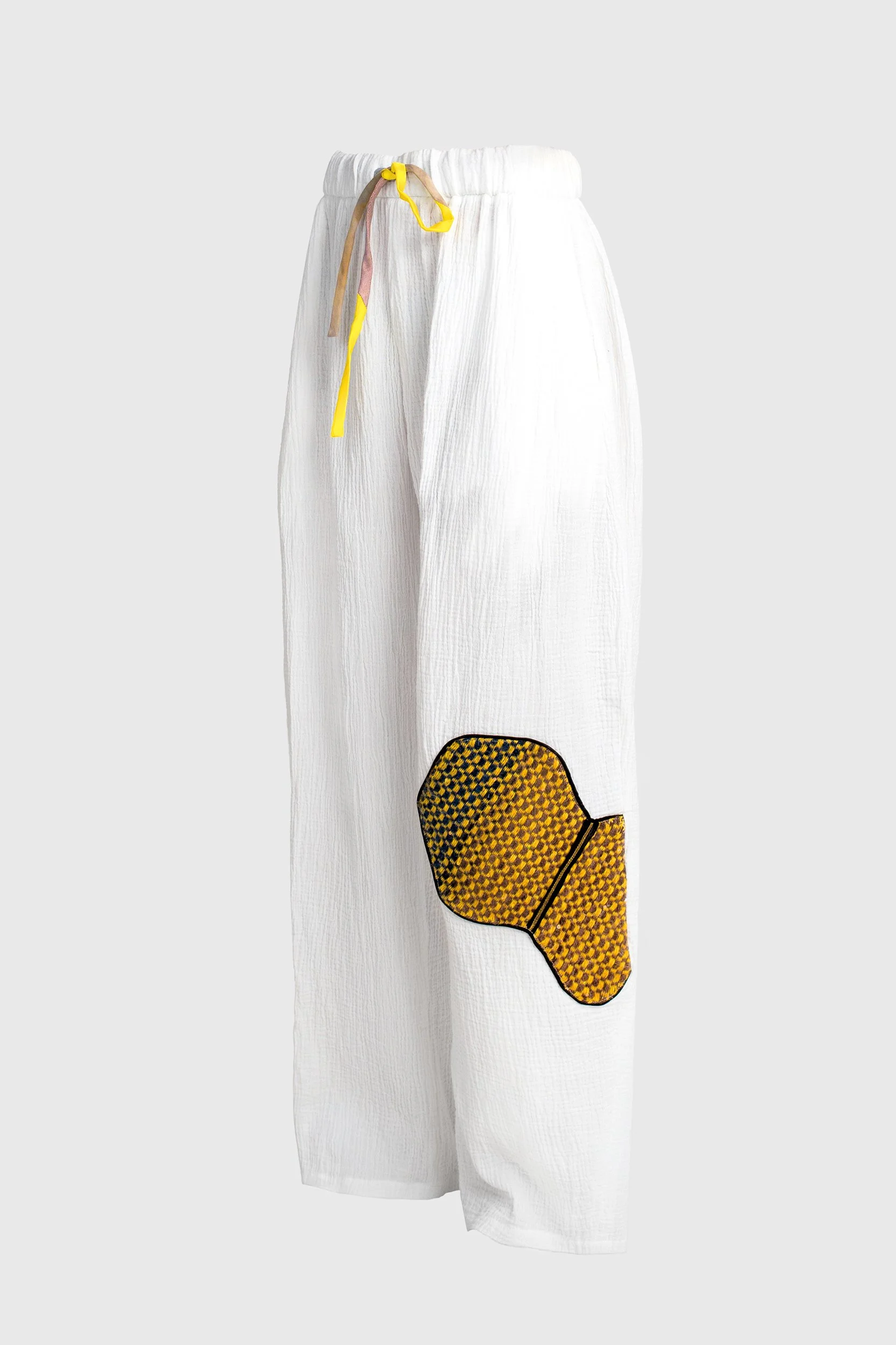 Women's Honey Pants, in wrinkled white 