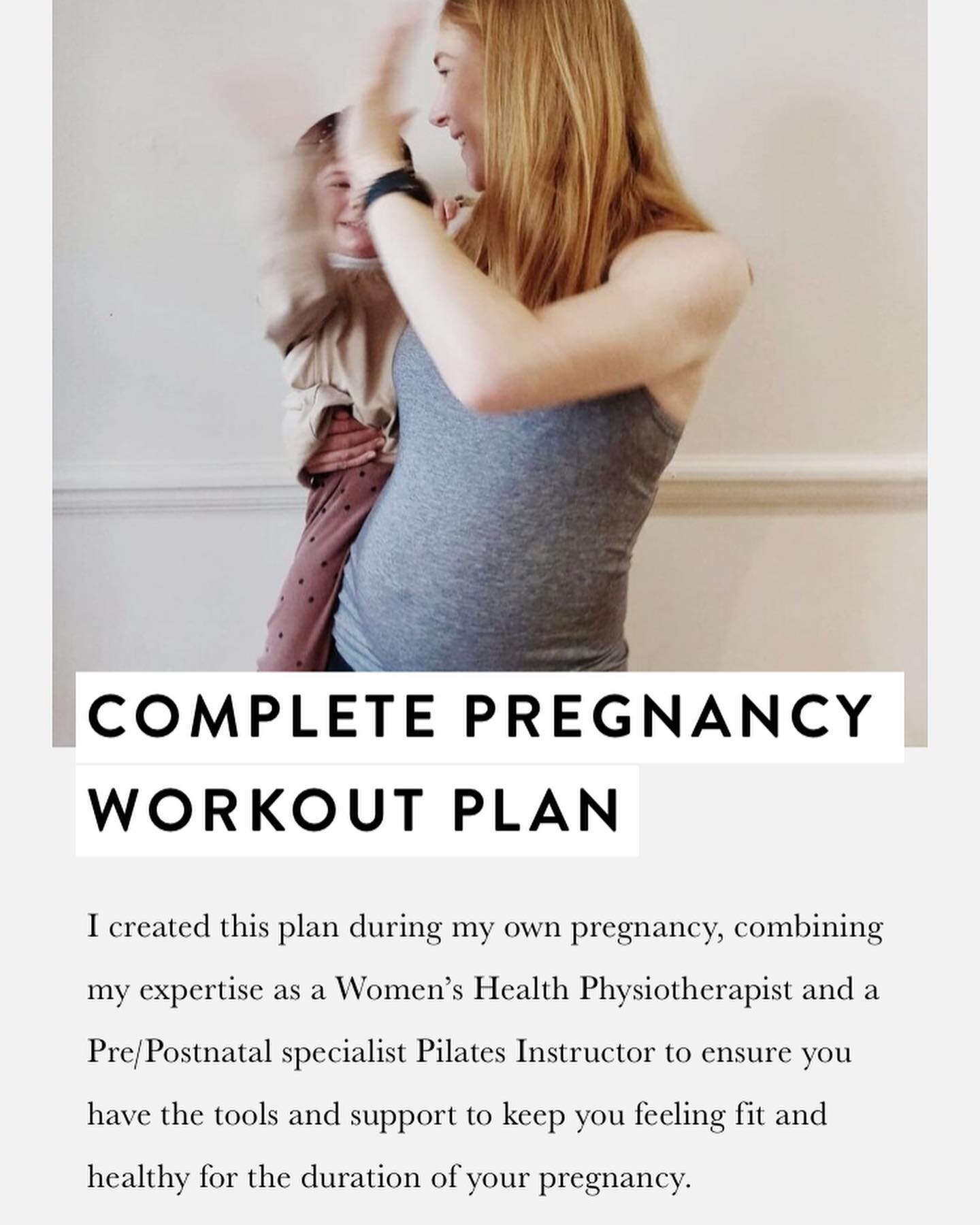 IT&rsquo;S HERE!
I&rsquo;ve created a full pregnancy workout plan, filmed throughout my own pregnancy as I follow the journey alongside you. 

Based on the most recent research for exercise during pregnancy and created to help you meet the recommende