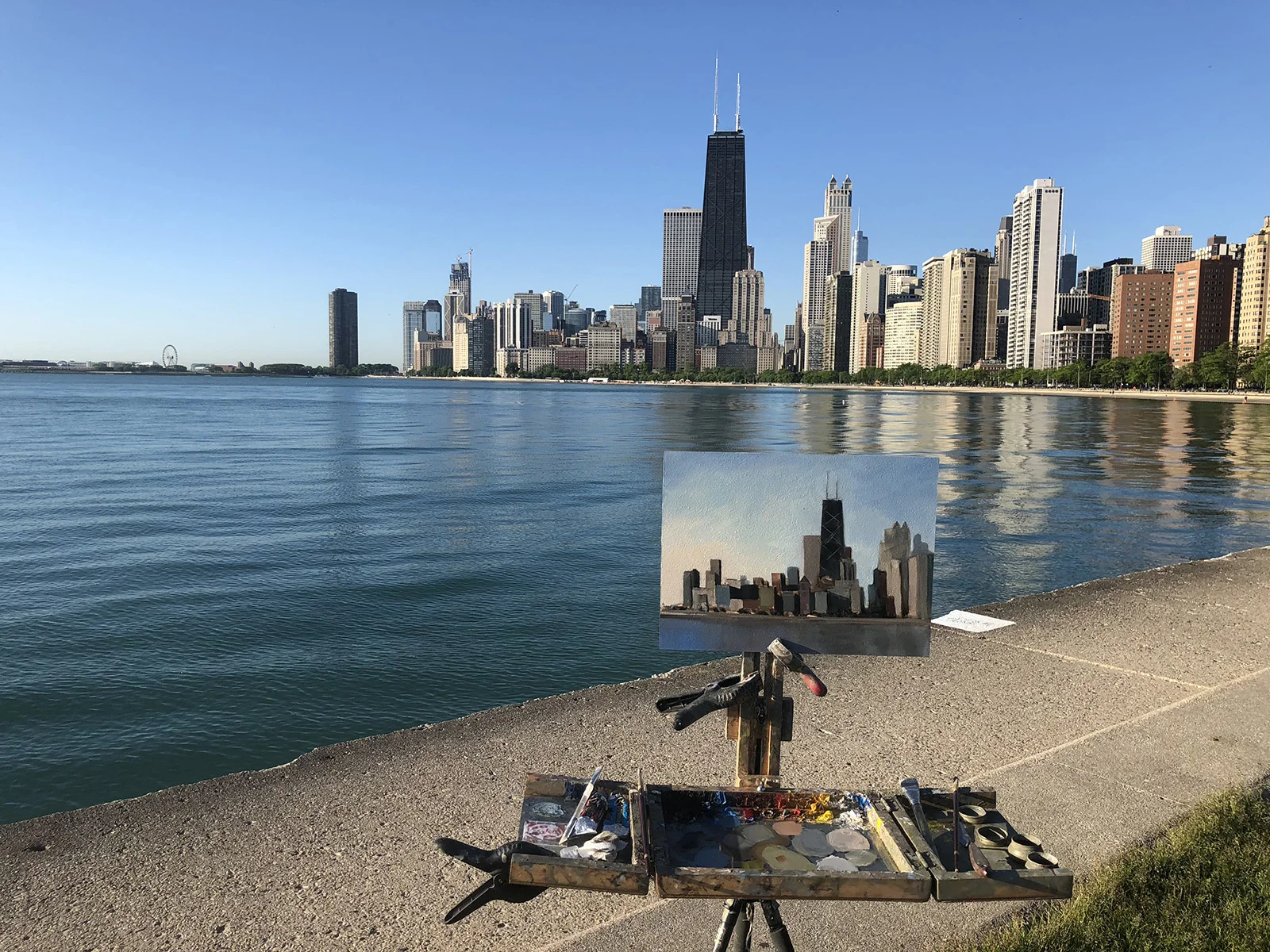 Painting in the Streets of Chicago