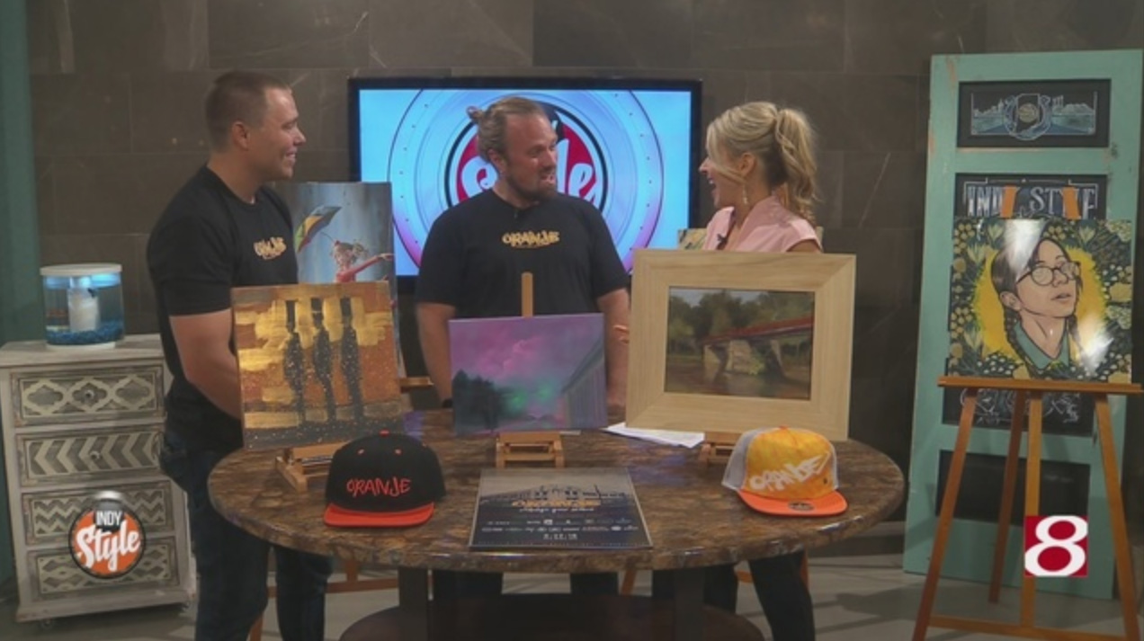Ryan and I on Indy Style promoting the show
