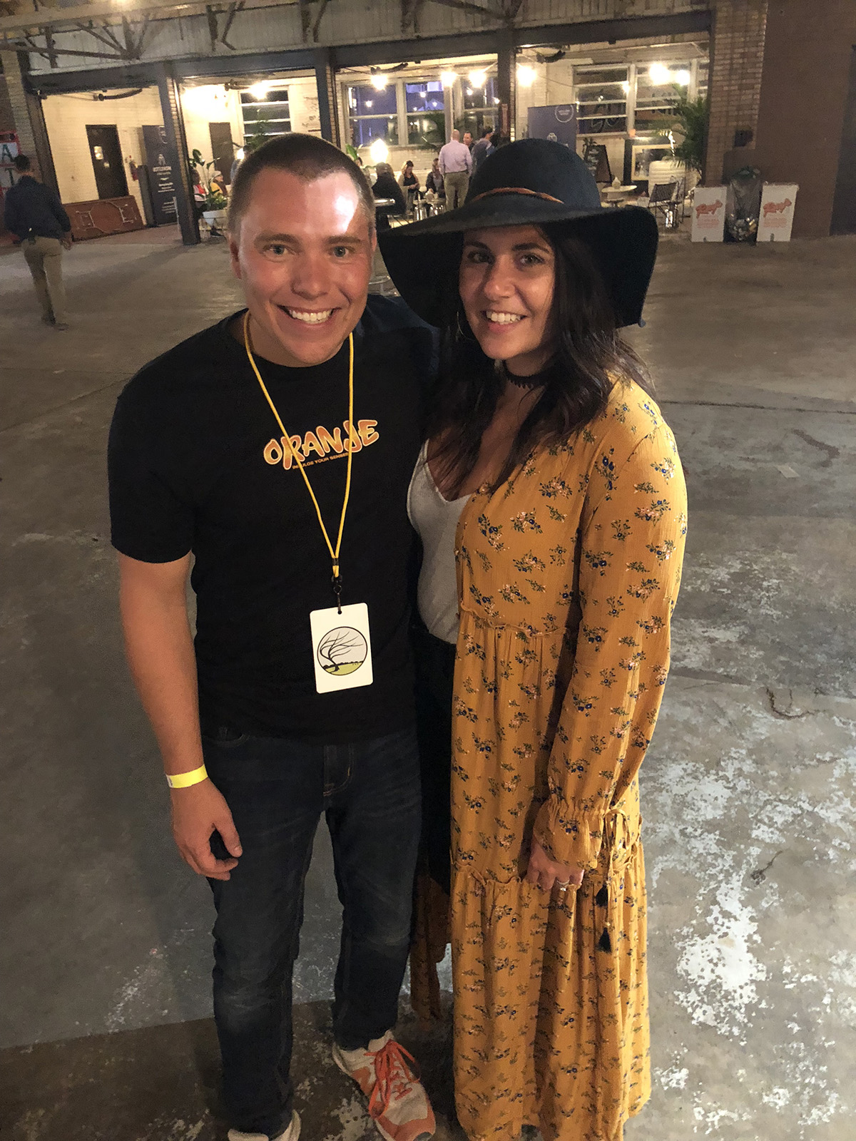 Halie and I right before the show
