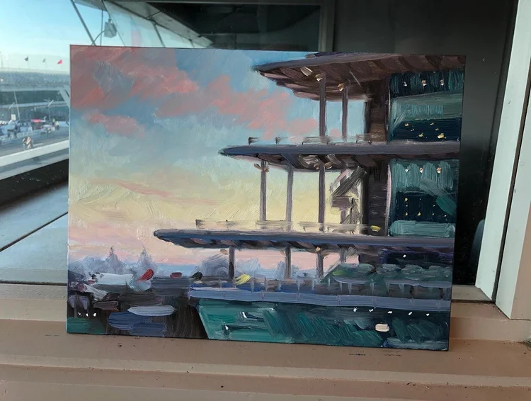 Painting Live at the 2022 Indy 500 — Justin Vining