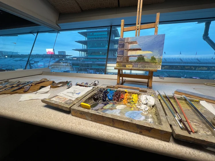 Painting Live at the 107th Running of the Indy 500 — Justin Vining