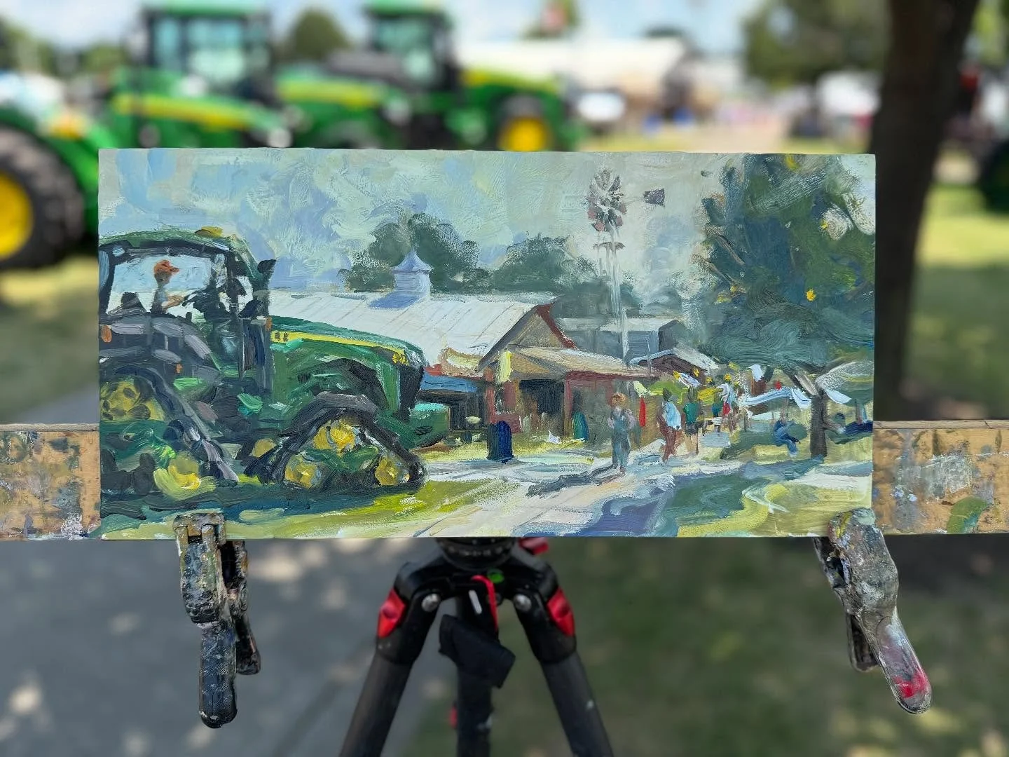 It is always fun hanging out with my @reynoldsfarmeq friends!! Great to see you @mudsock!! #johndeere #reynoldsfarmequipment #indianastatefair