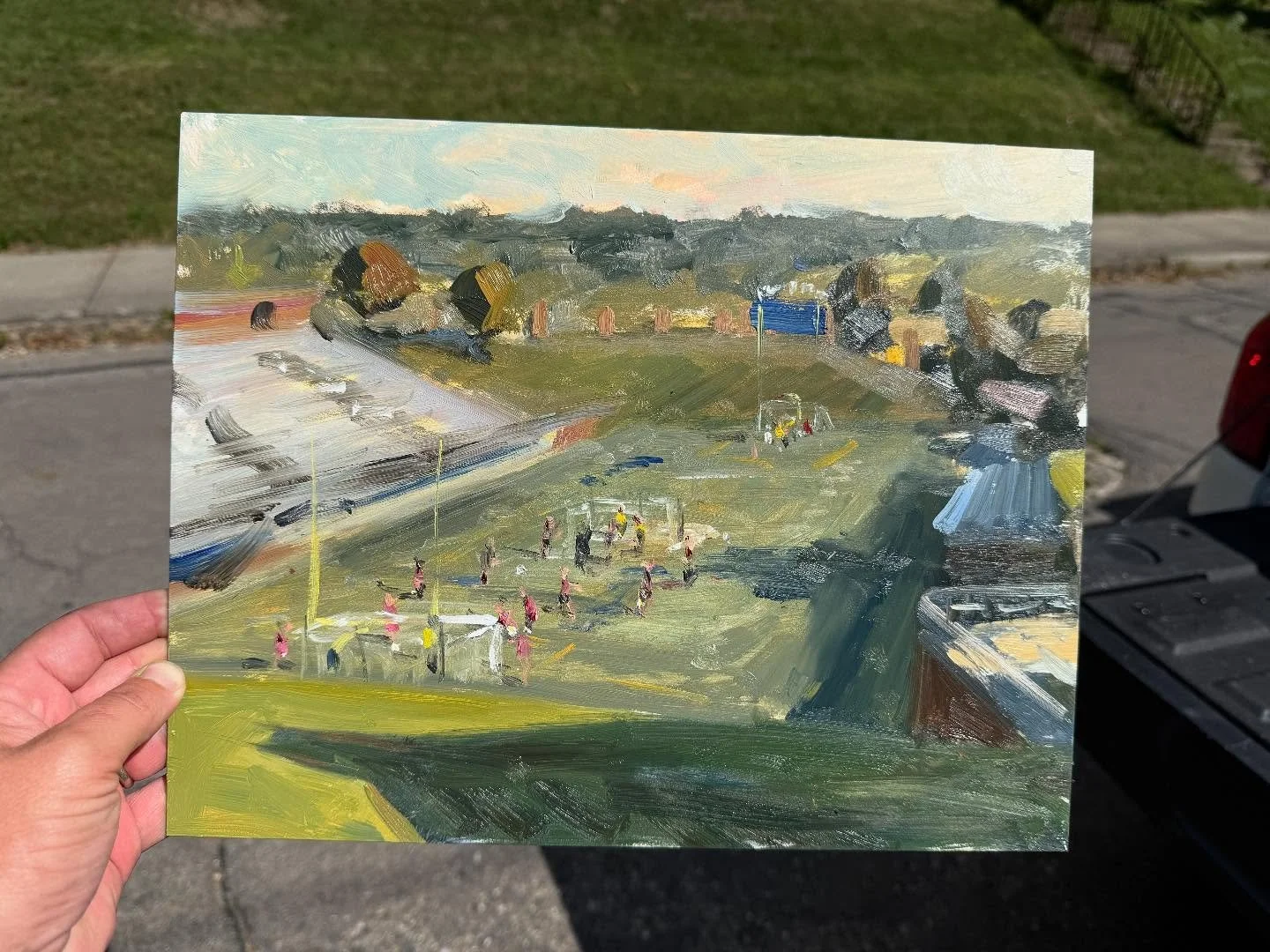 I had an awesome day painting at @butleru on the first day of classes this semester. I started the morning painting soccer practice in the Sellick Bowl and then spent the afternoon painting on the Atherton Mall. More details to come, but I am very ex