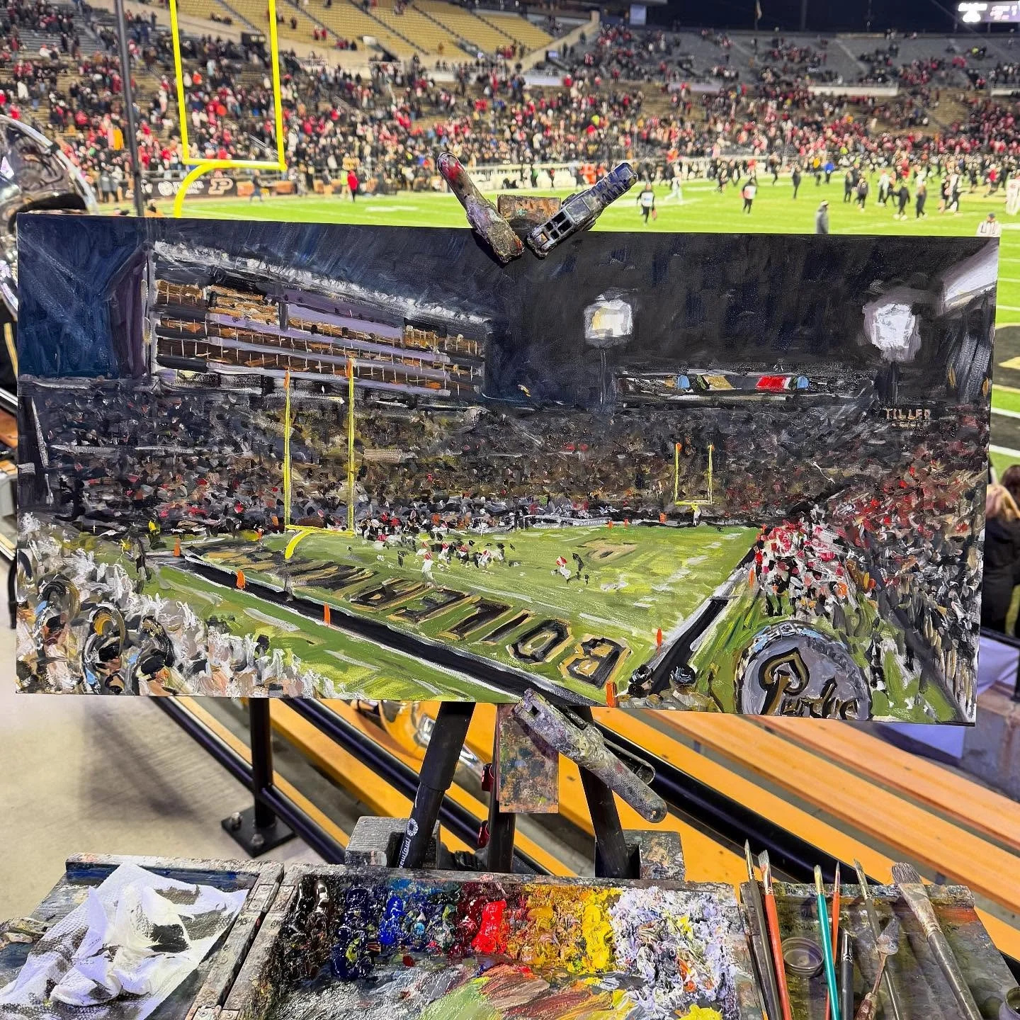 I had such an amazing time painting the 100th meeting of the Old Oaken Bucket game. As a Purdue alumnus, it wasn&rsquo;t the outcome I had hoped for but that didn&rsquo;t deter me from having a great time, thank you Purdue University for the opportun