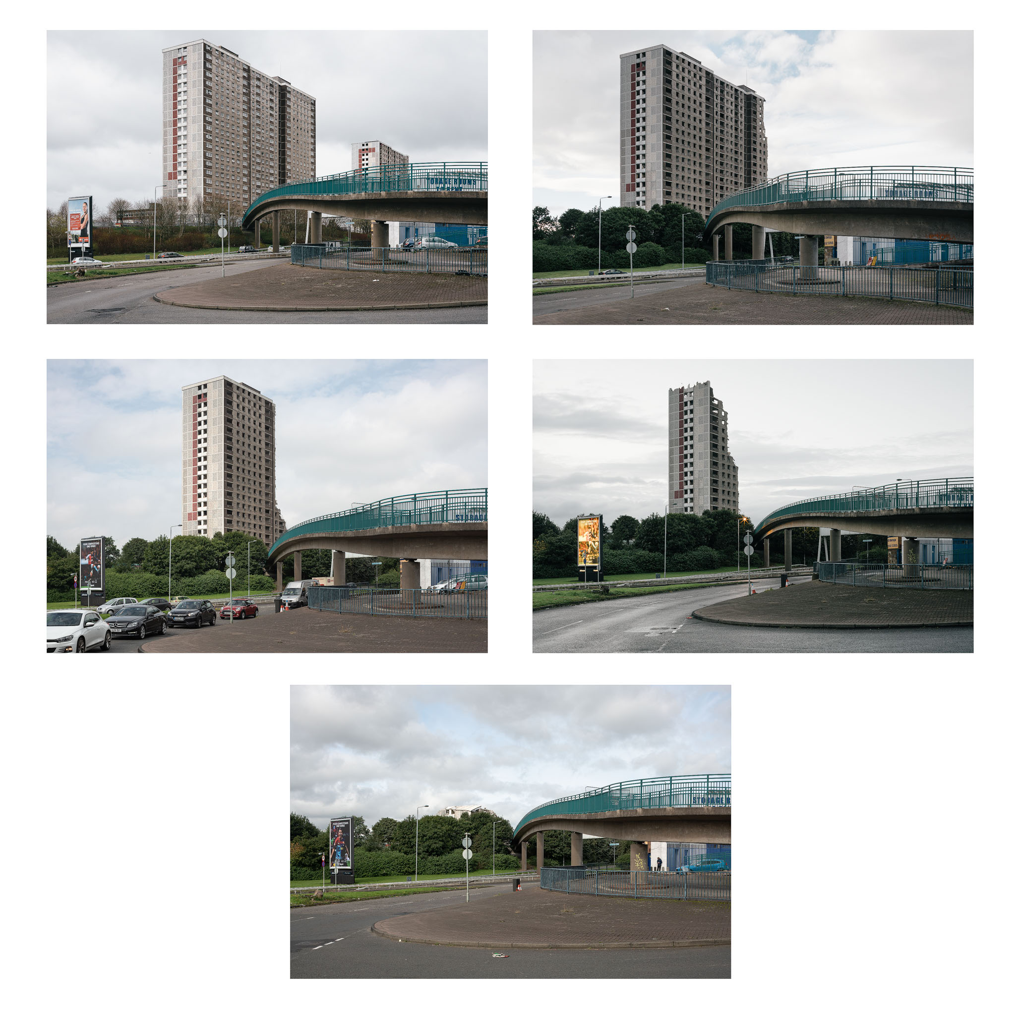 Two massive slab blocks at Sighthill magically vanish over a five month period.