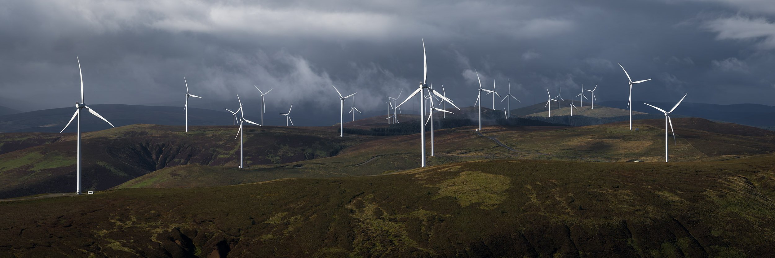 Clyde Wind Farm below Hudderstone.