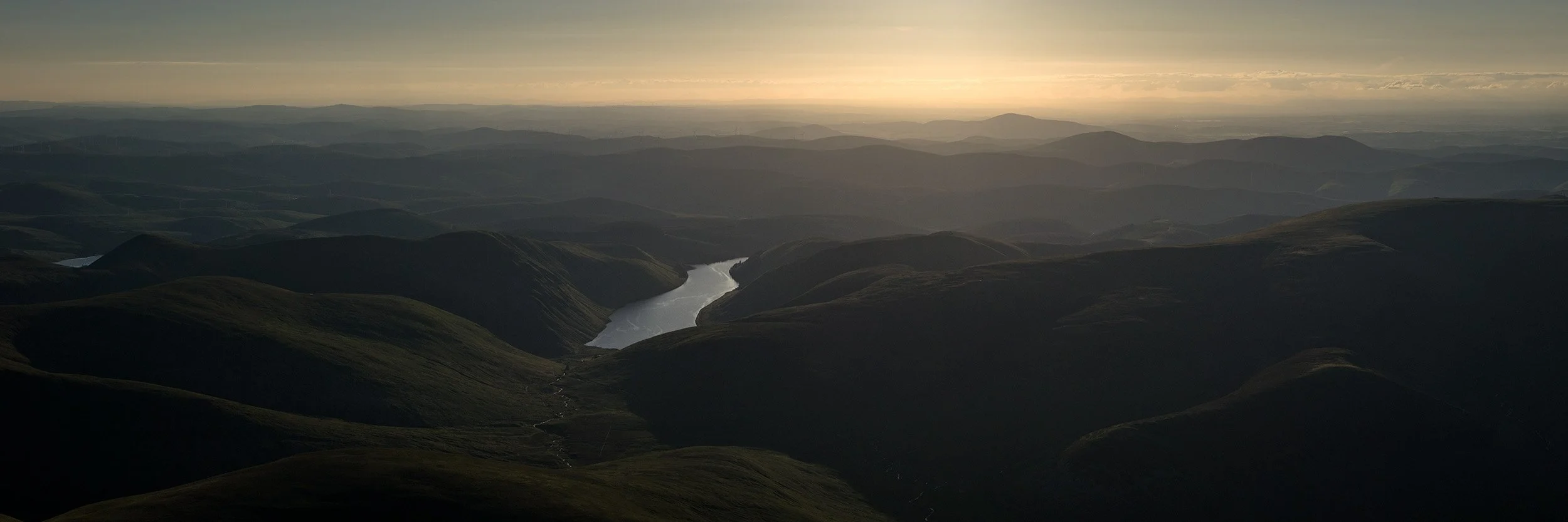  Looking across the Southern Uplands towards Tinto Hill. 