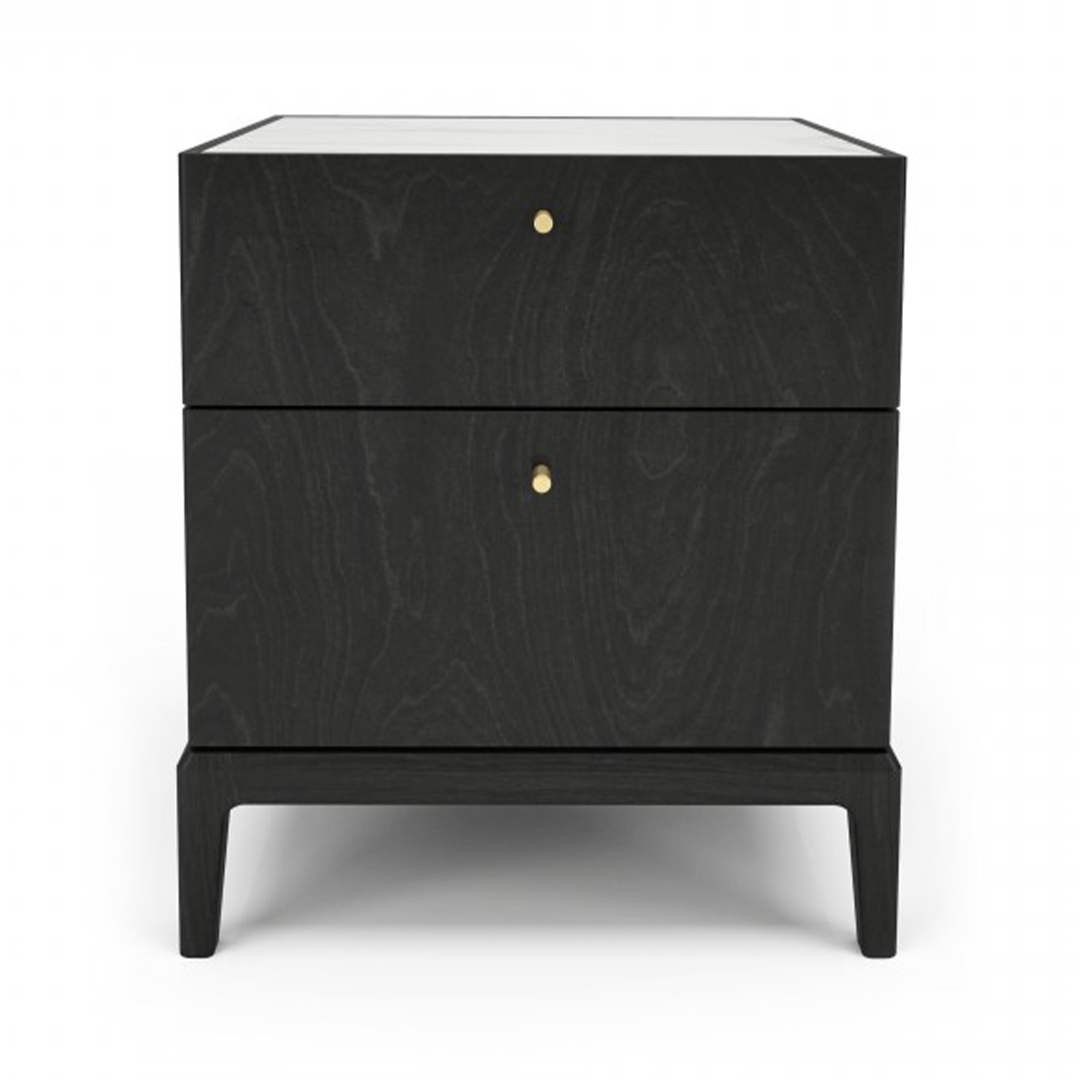 Hemrik 2 Drawer Nightstand