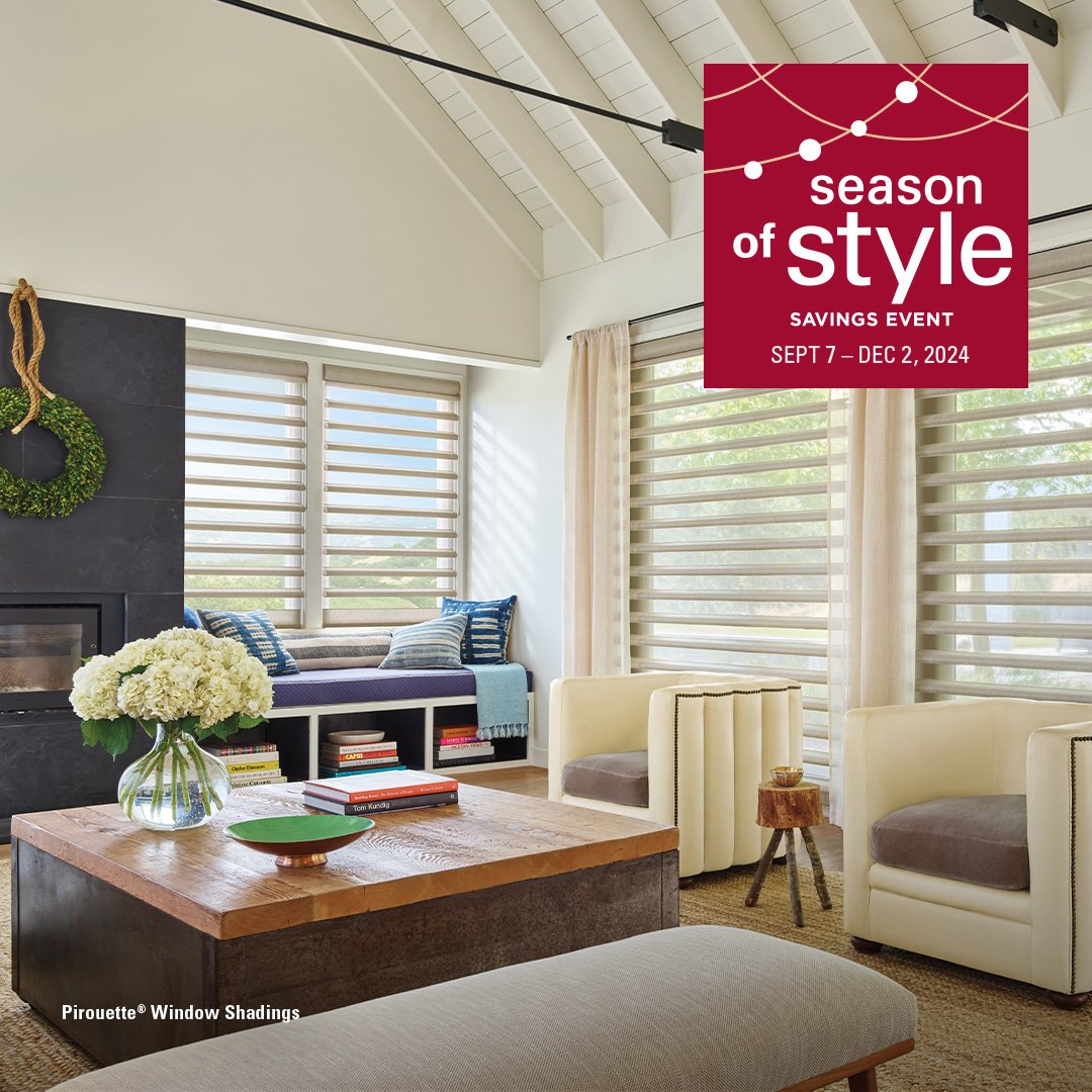 Season of Style is ending soon! Get your home holiday-ready&mdash;and enjoy special rebates from Hunter Douglas. Available now until Dec 2, 2024. Call us: (204) 783-4000