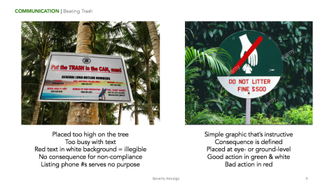 Sample page from my deliverable: actionable recommendations for Siargao.