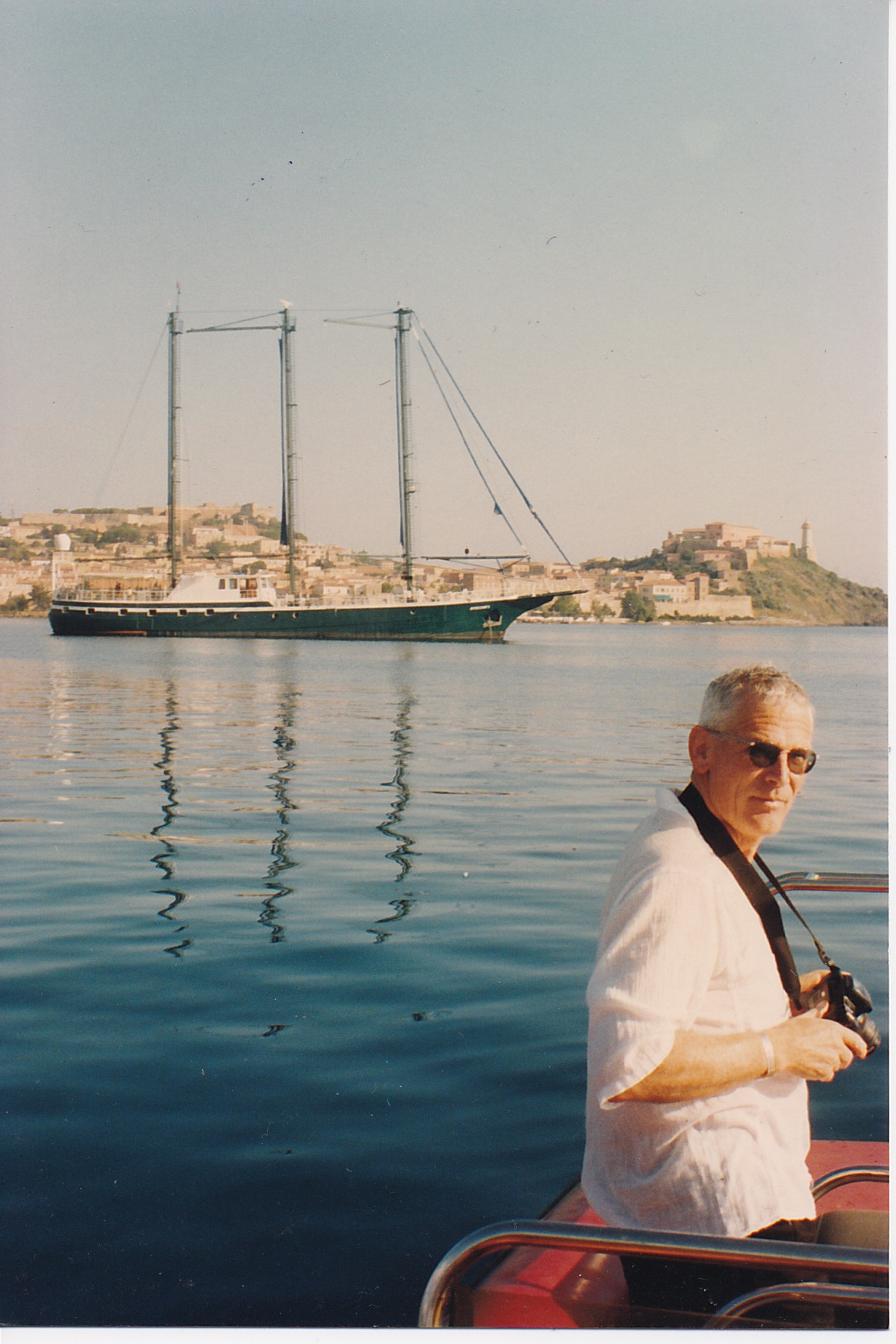 My father and Syncope, Elba Island, Italy 1997