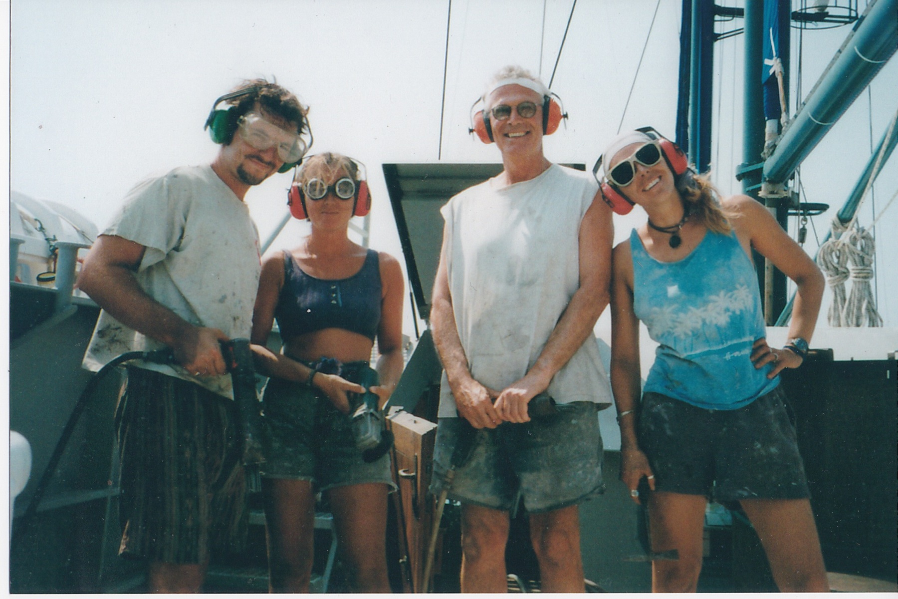 Dominic, Anastasia, Dad and I, ‘the daily grind’, repainting Syncope