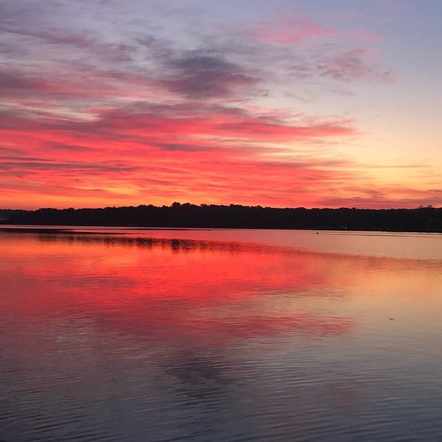 Sunrise this morning Three Mile  Harbor