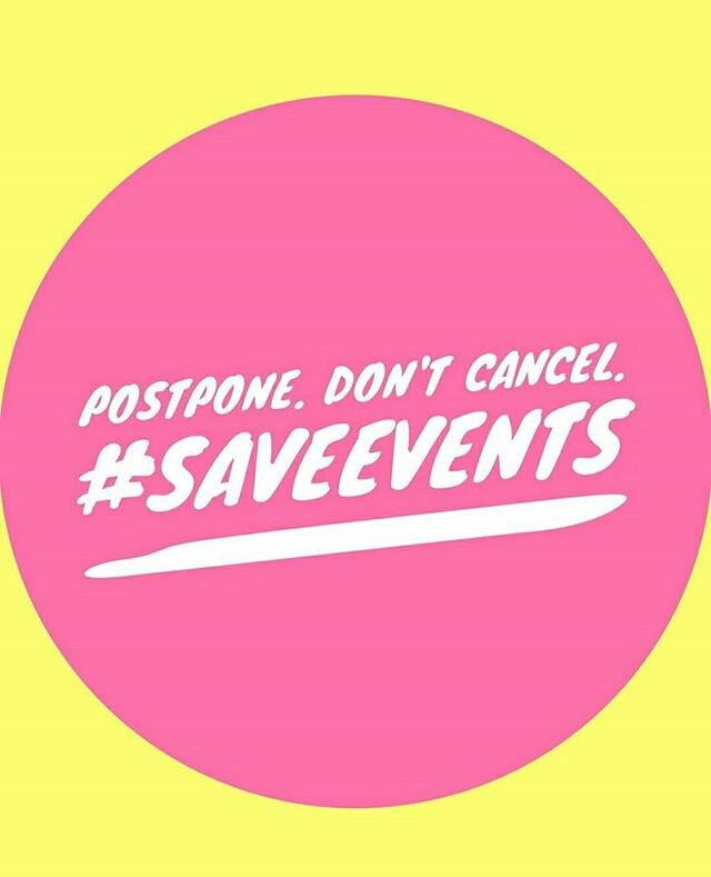 #SAVEEVENTS

Repost: @daughterofdesign