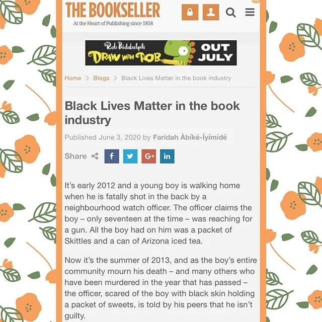 I wrote an article on Black Lives Matter for @_thebookseller ✨ link in my bio #BLM #blacklivesmatter