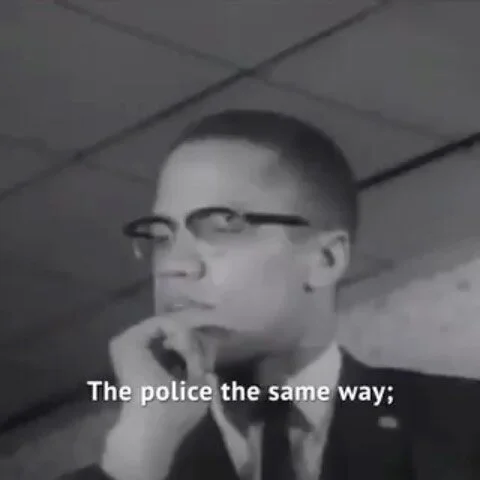 &ldquo;This is American justice.&rdquo; - Malcolm X

Malcolm X saved my life as a Black teenager in a lot of pain. I read his amazing autobiography and it changed everything for me. I realised what it meant to be Black in this very anti-black world a